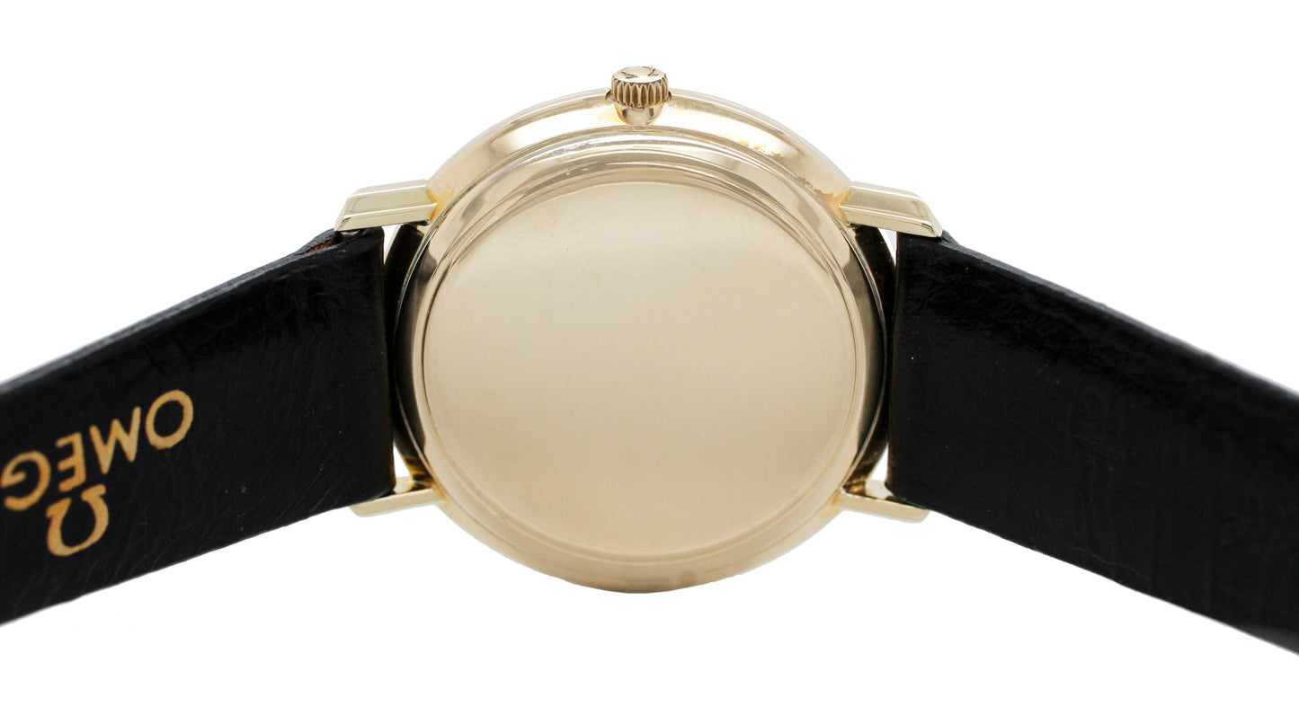 Omega De Ville 14k Yellow Gold Silver Dial Automatic 32mm Watch w/ Box & OG Band