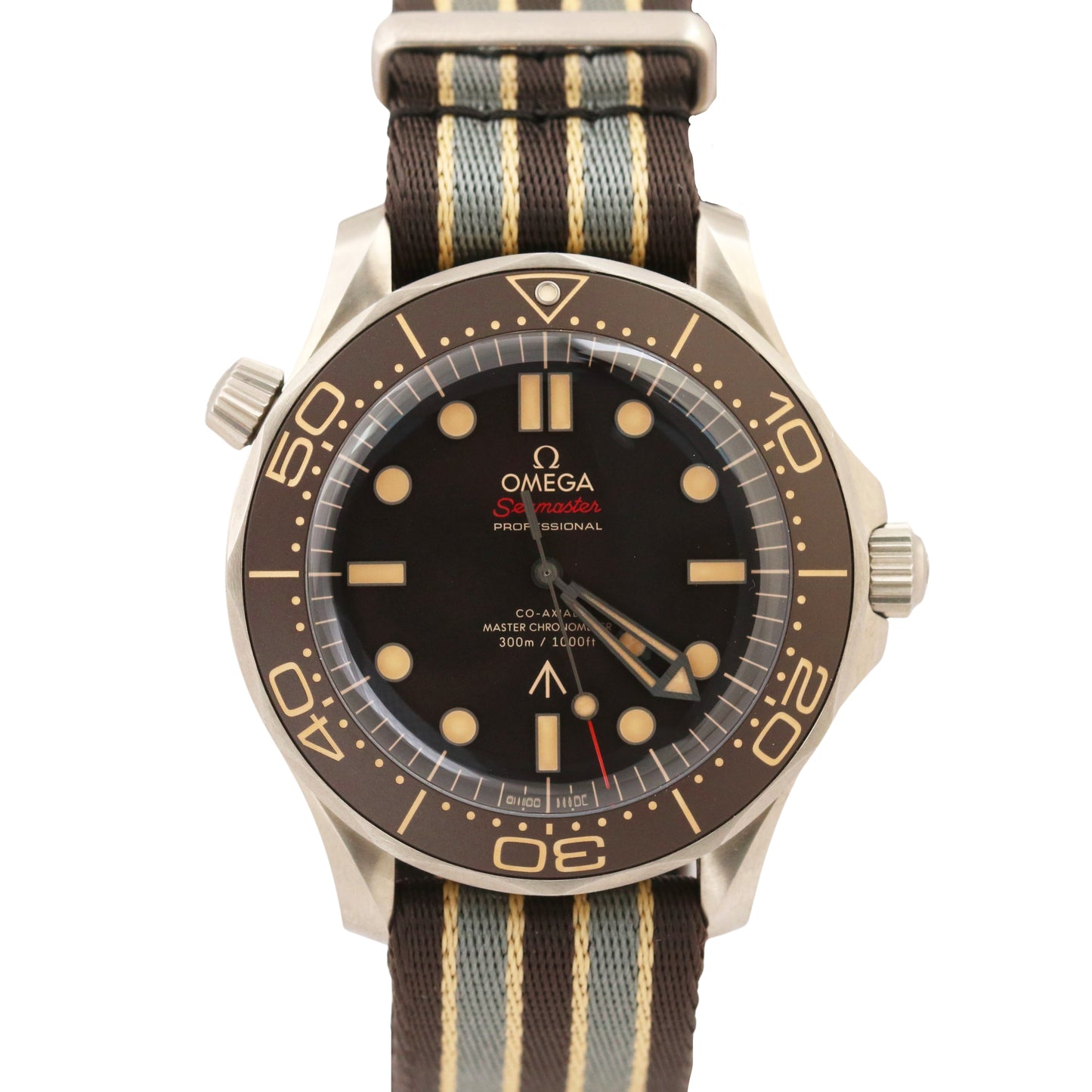 2023 PAPERS Omega Seamaster 007 Bond Titanium BROWN 42mm 210.92.42.20.01.001 BOX
