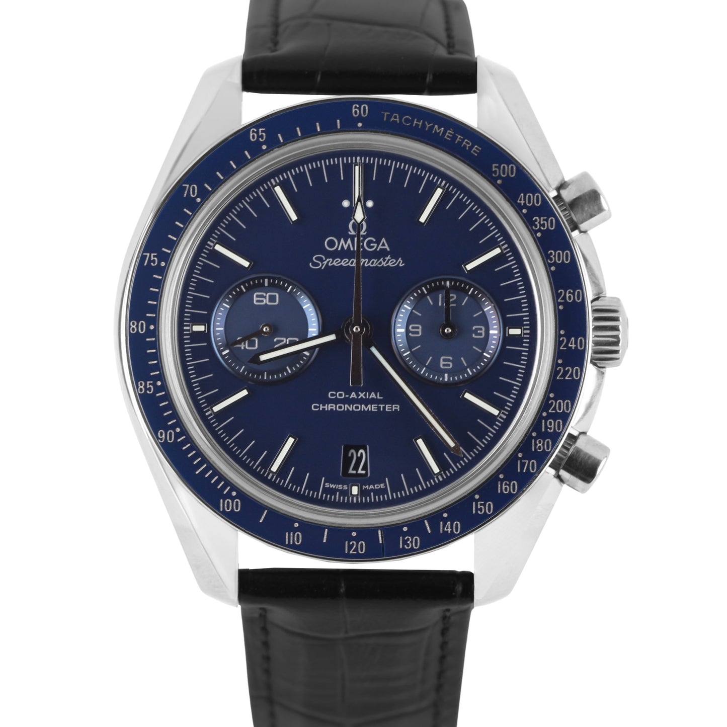 Omega, Omega Speedmaster, Speedmaster, Omega Speedmaster Two Counters, Speedmaster Two Counters, Two Counters, Omega Two Counters, Omega Blue, Omega Titanium, Omega 311.93.44.51.03.001, 311.93.44.51.03.001, Omega 31193445103001, 31193445103001