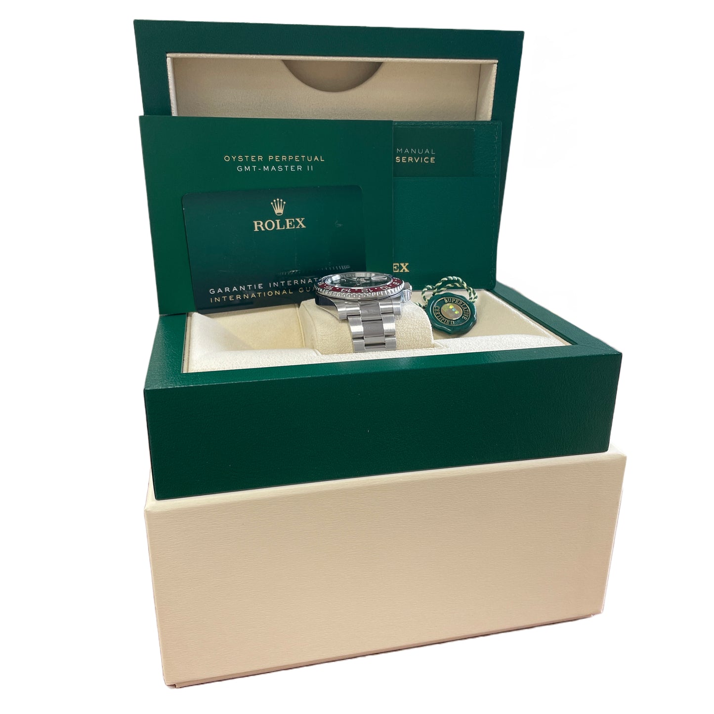 MINT 2022 Rolex GMT-Master II Ceramic PEPSI Blue Red 40mm PAPERS 126710 BLRO B+P