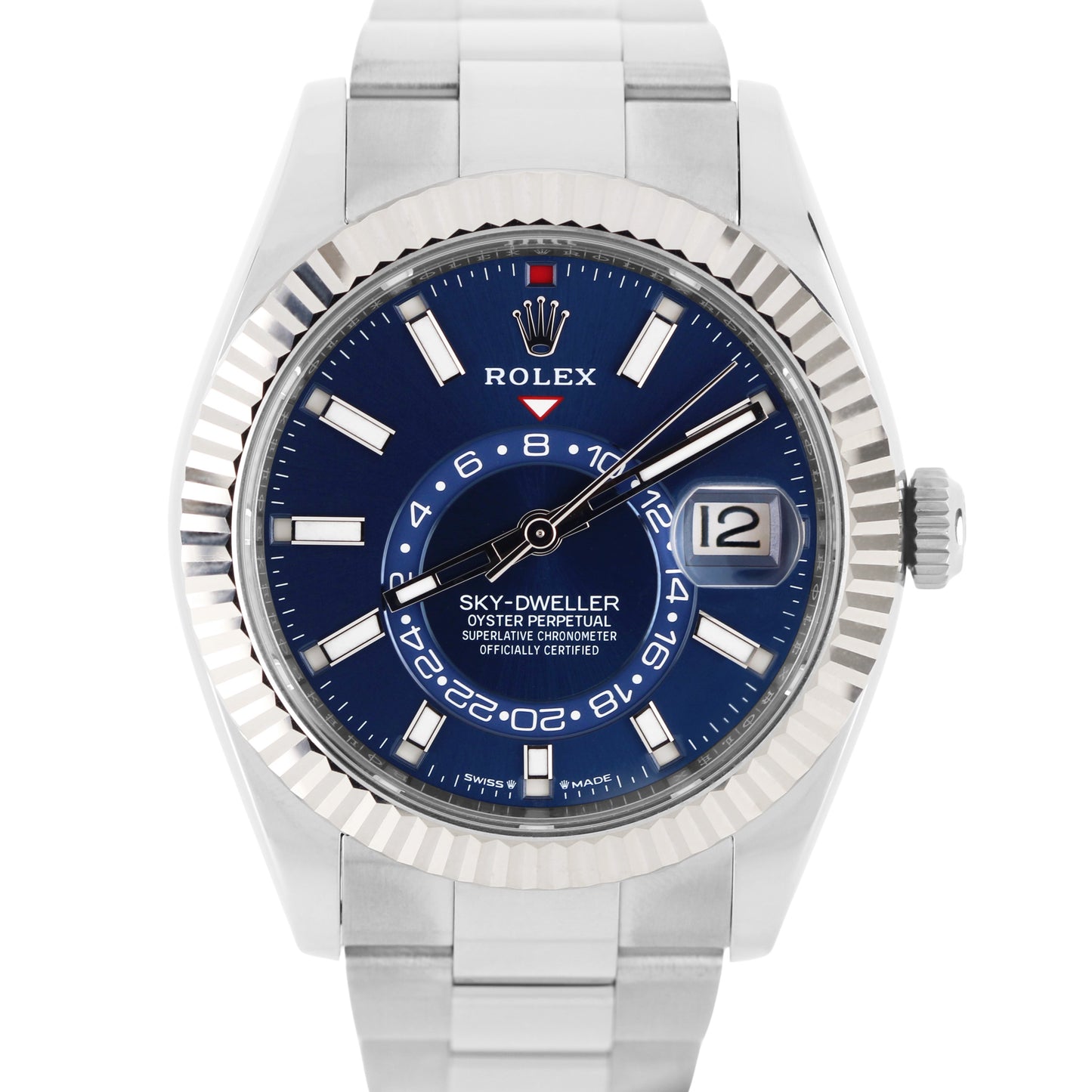 Rolex, Rolex Sky-Dweller, Sky-Dweller, Rolex Fluted, Rolex Blue, Blue Sky-Dweller, Rolex Oyster, Rolex 336934, 336934