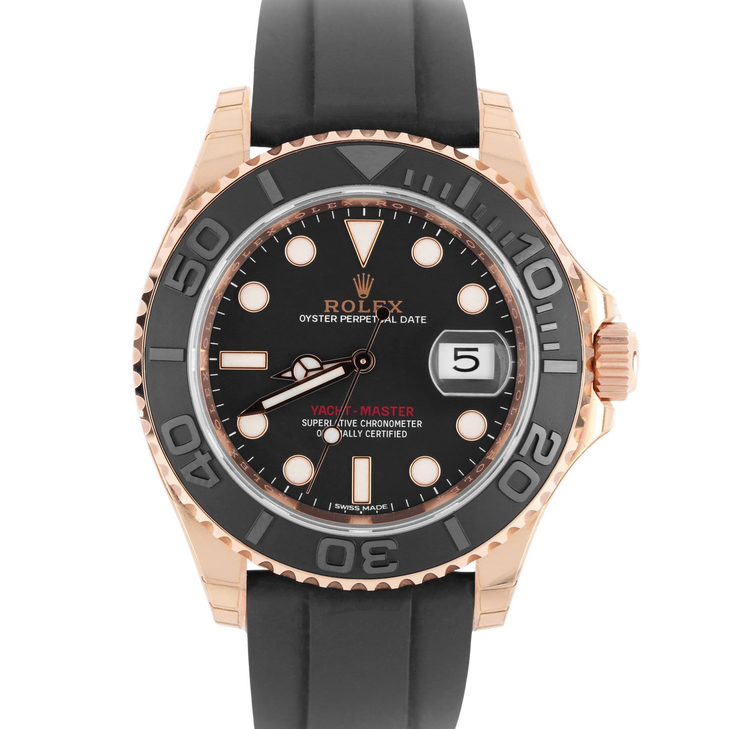 Rolex, Rolex Yacht-Master, Yacht-Master, Rolex 19k Rose Gold ,Rose Gold Rolex, Yacht-Master Rose Gold ,Rolex Oysterflex, Oysterflex, 116655, Rolex 116655