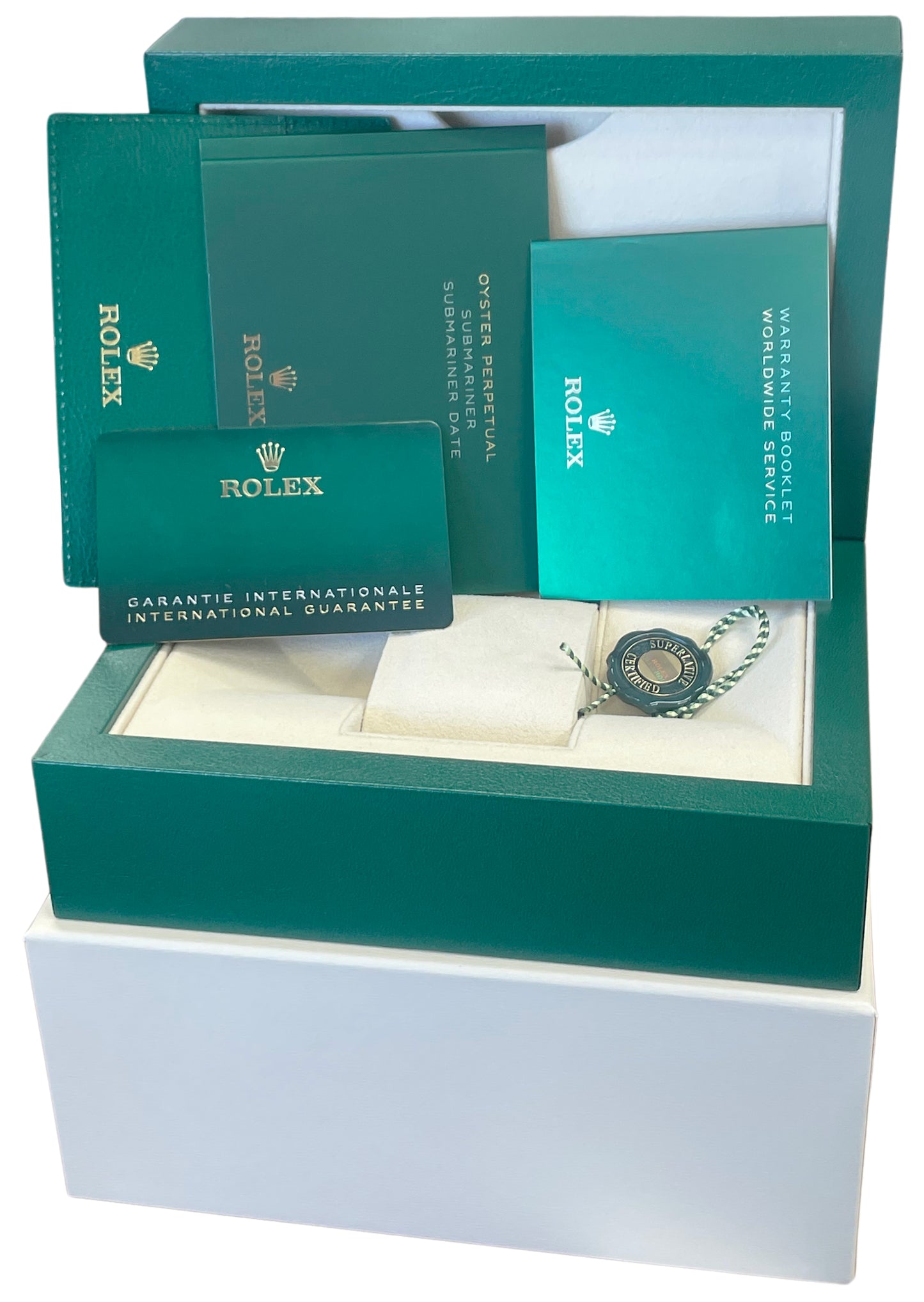 NEW UNWORN PAPERS Rolex Submariner 41mm Ceramic 18K Two-Tone Blue 126613 LB BOX