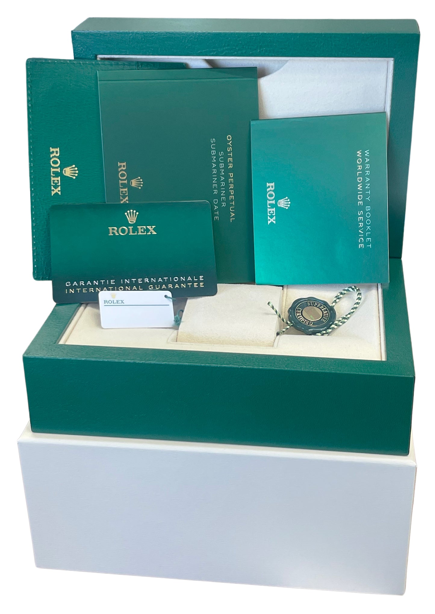 UNWORN DECEMBER 2024 Rolex Submariner 41mm Cermaic Two-Tone Blue 126613 LB BOX