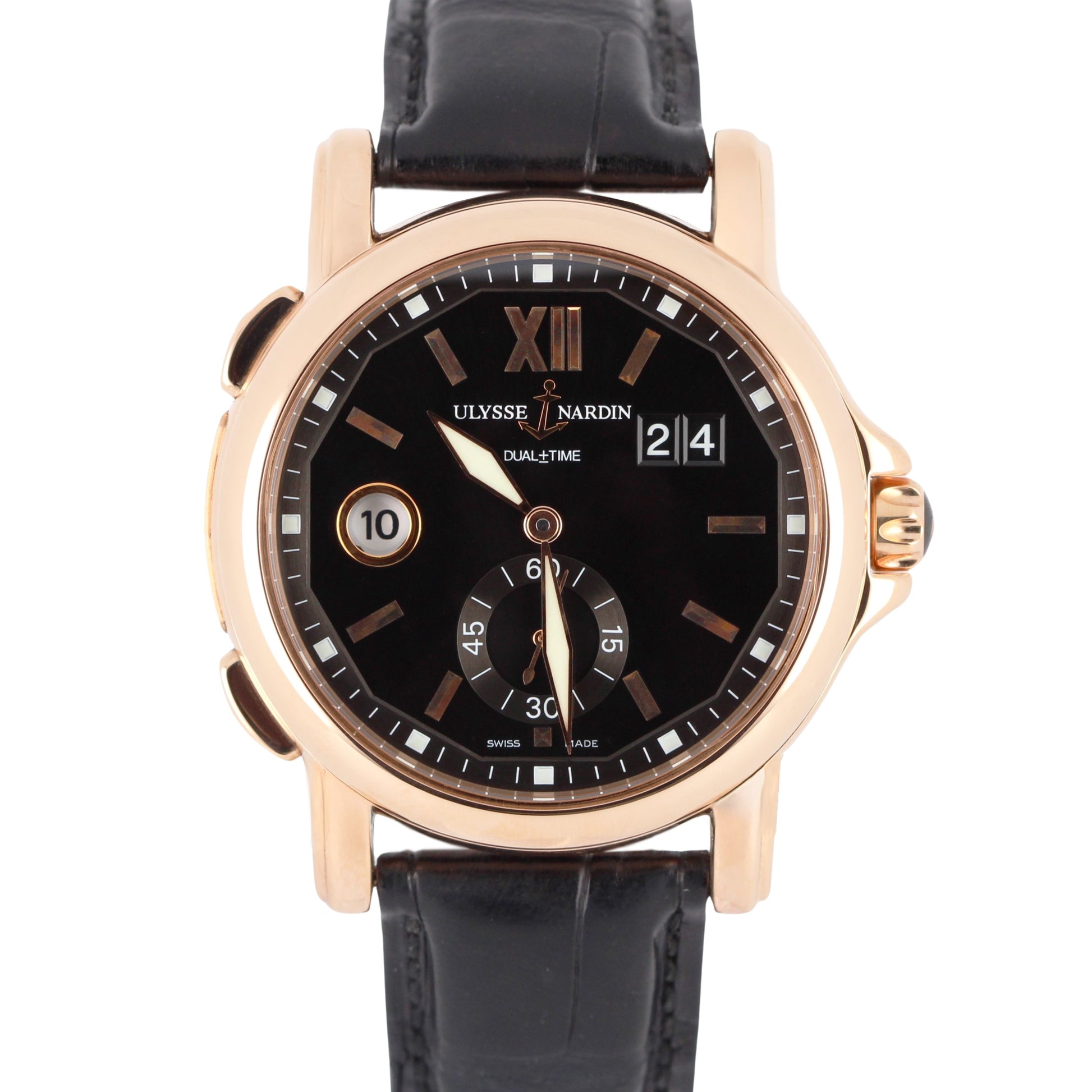 Ulysse Nardin, Nardin, Ulysse Nardin Big Date, Ulysse Nardin GMT, Ulysse Nardin Dual-Time, 18k Rose Gold Ulysse Nardin, Ulysse Nardin 246-55, 246-55, GMT, Dual-TIme, Big Date, 18k Rose Gold