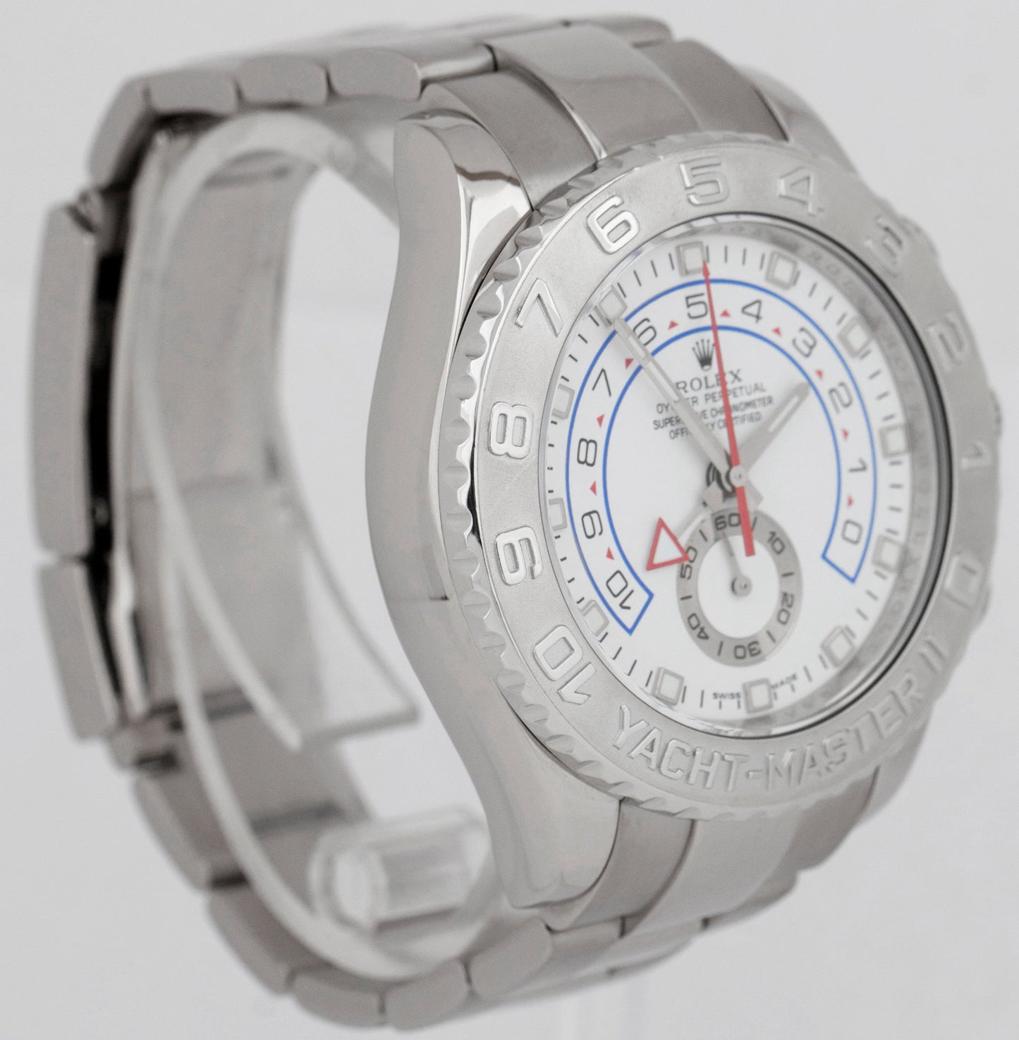 Rolex PAPERS Yacht-Master II 18K White Gold 44mm YMII Regatta Watch 116689 B+P