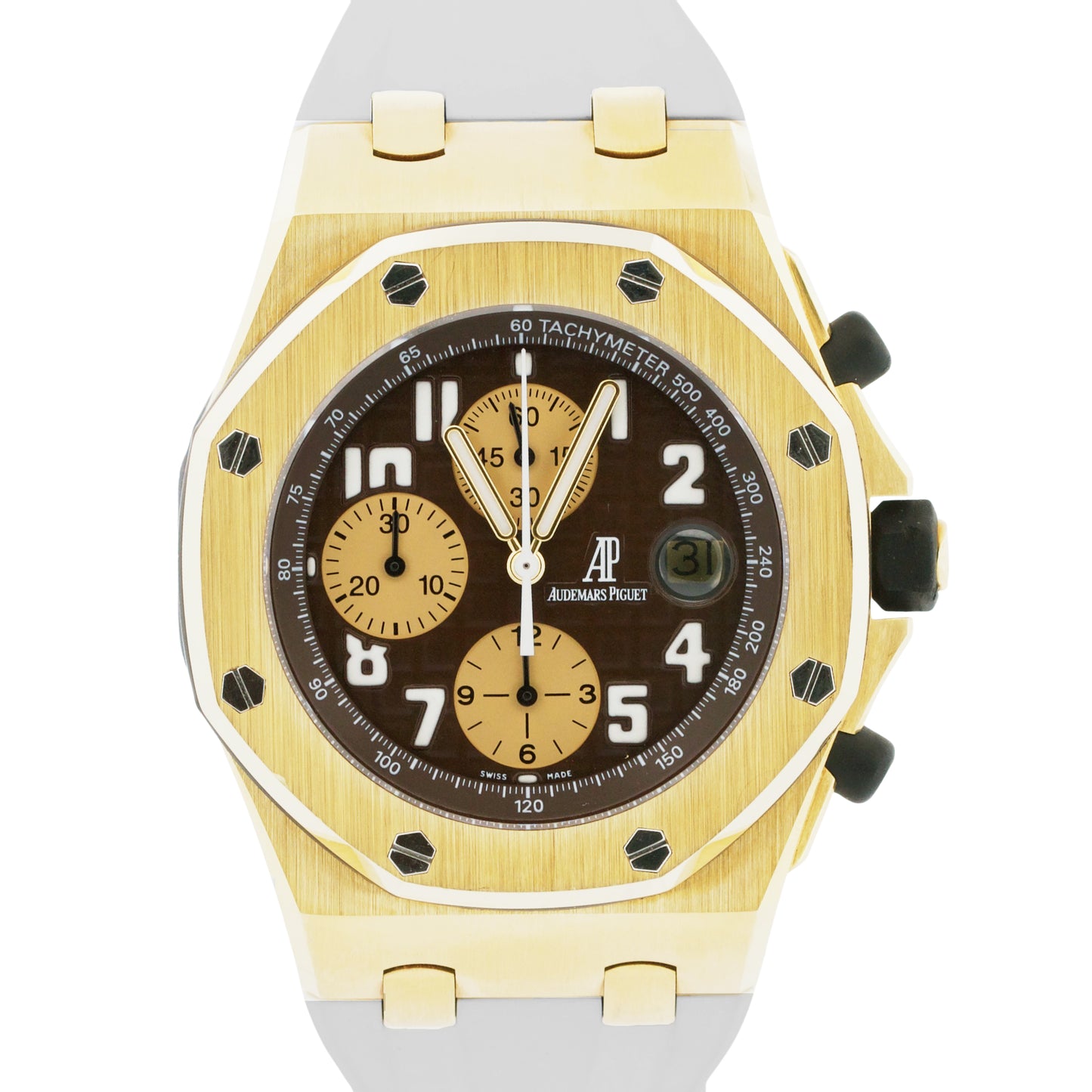 PAPERS Audemars Piguet Royal Oak ARNOLD SCHWARZENEGGER 18k 42mm 26007BA BOX