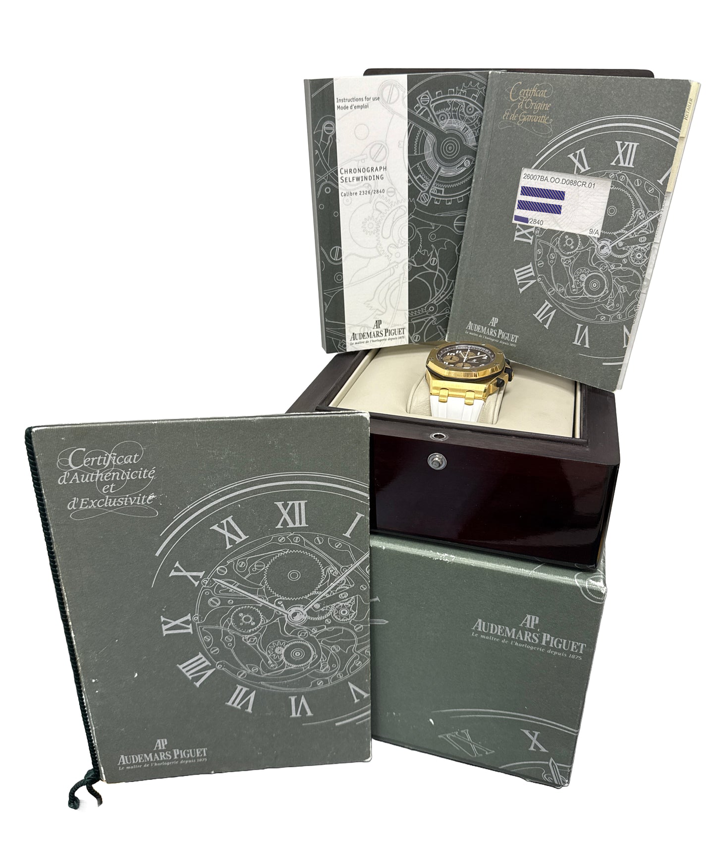 PAPERS Audemars Piguet Royal Oak ARNOLD SCHWARZENEGGER 18k 42mm 26007BA BOX