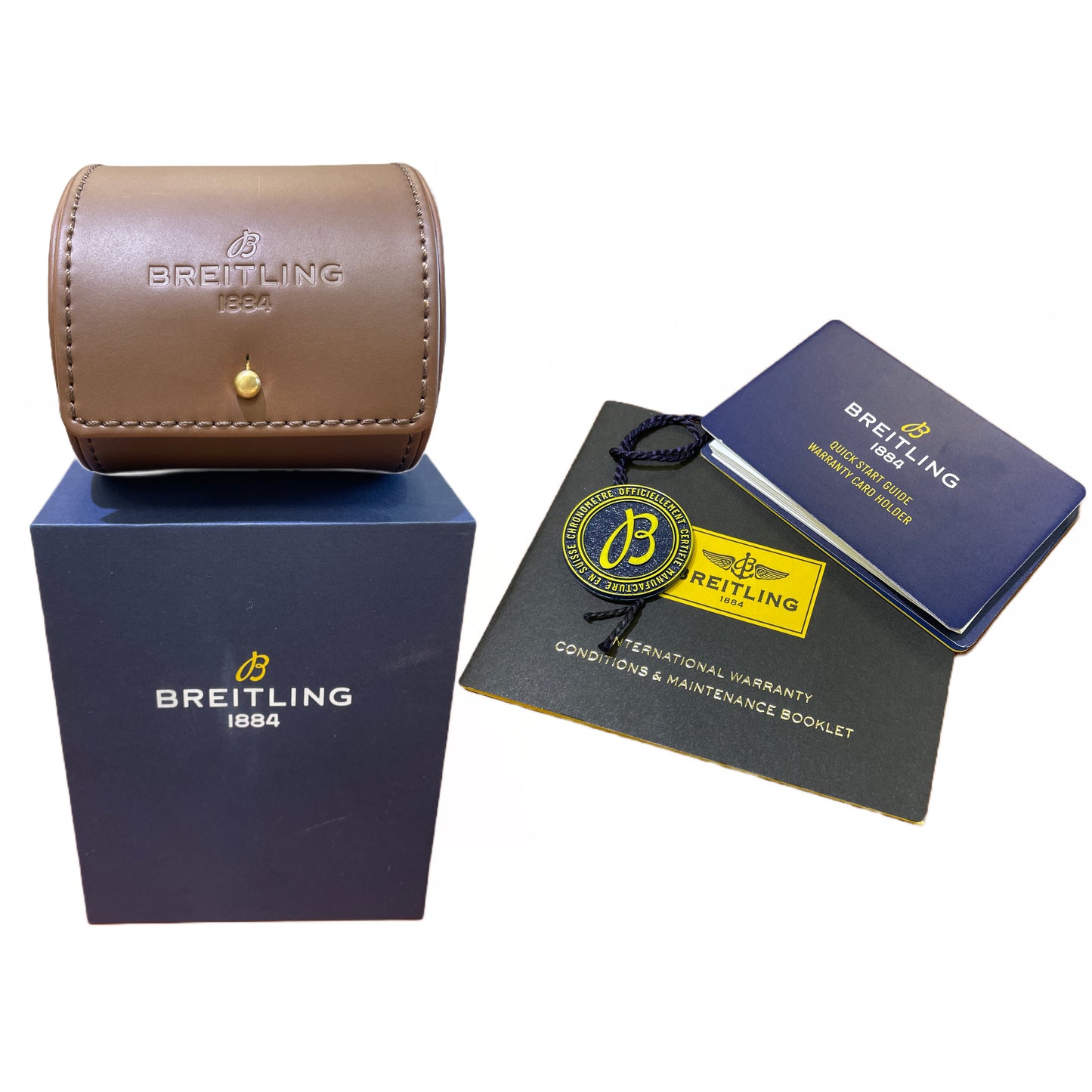 PAPERS Breitling Avenger GMT Night Mission 45 TITANIUM 45mm GREEN V32395 B+P