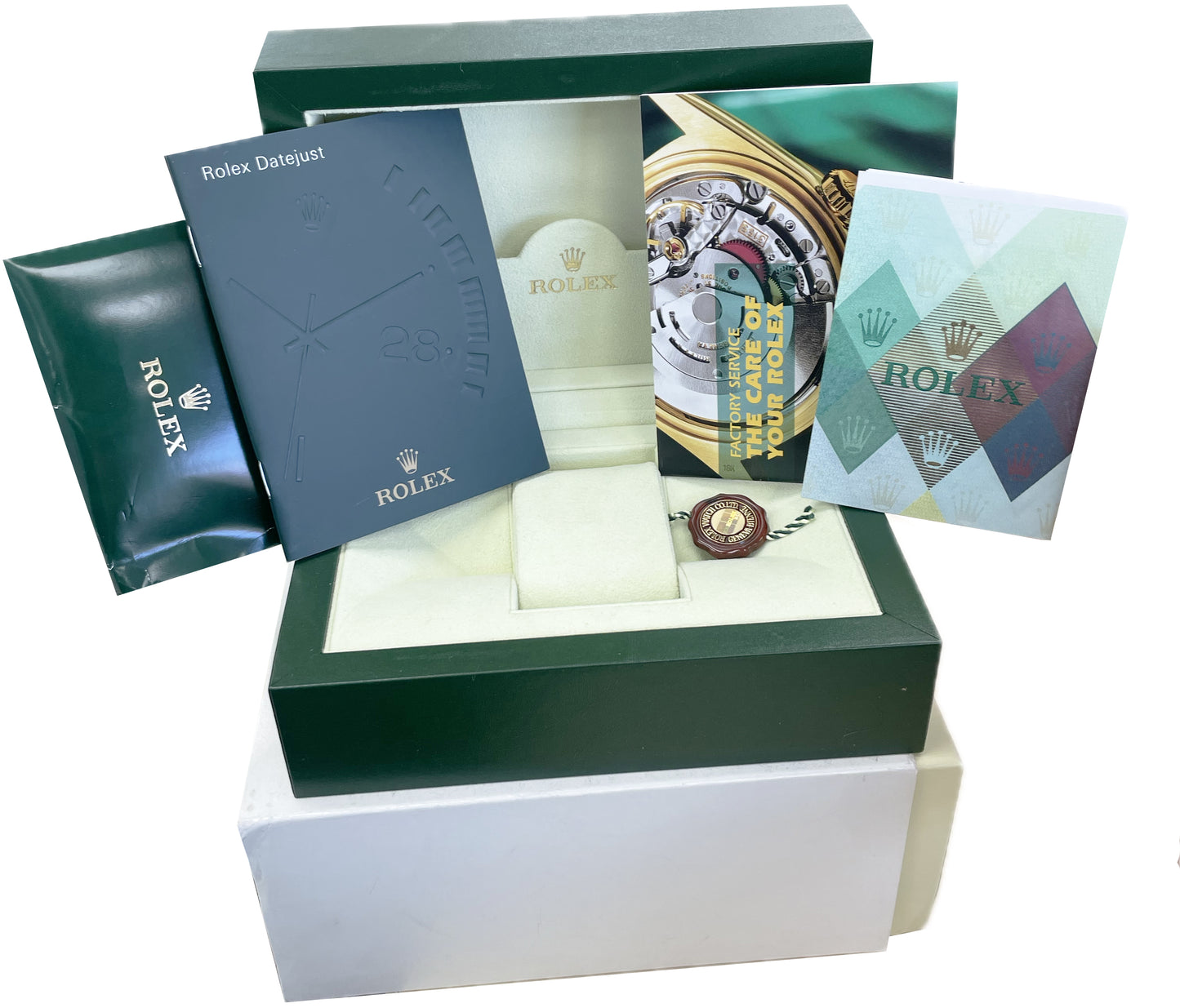 PAPERS Rolex DateJust 26mm FACTORY DIAMOND CHAMPAGNE MOP 179313 Gold JUBILEE BOX
