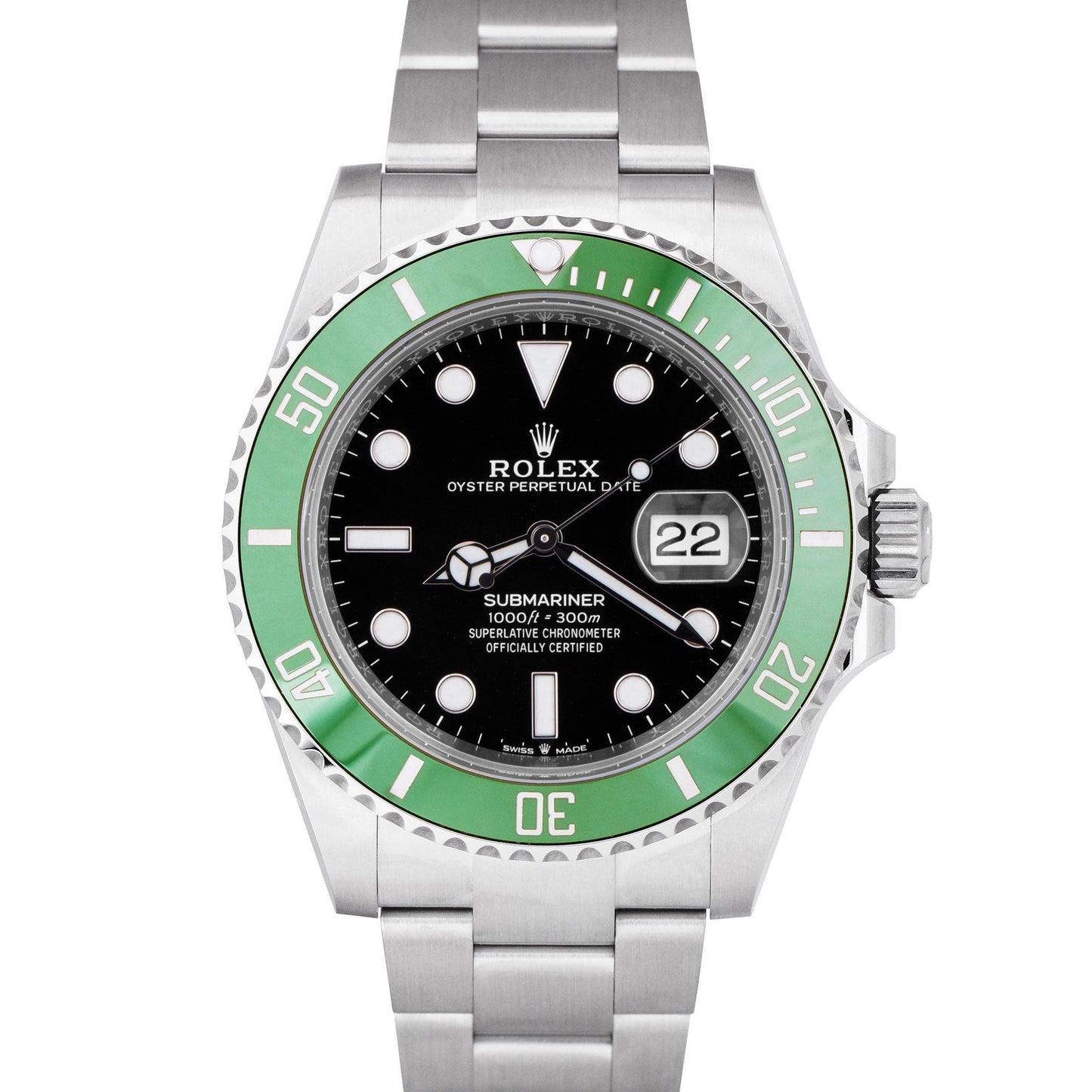 NEW DEC 2023 PAPERS Rolex Submariner 41mm Date GREEN KERMIT Watch 126610 LV B+P