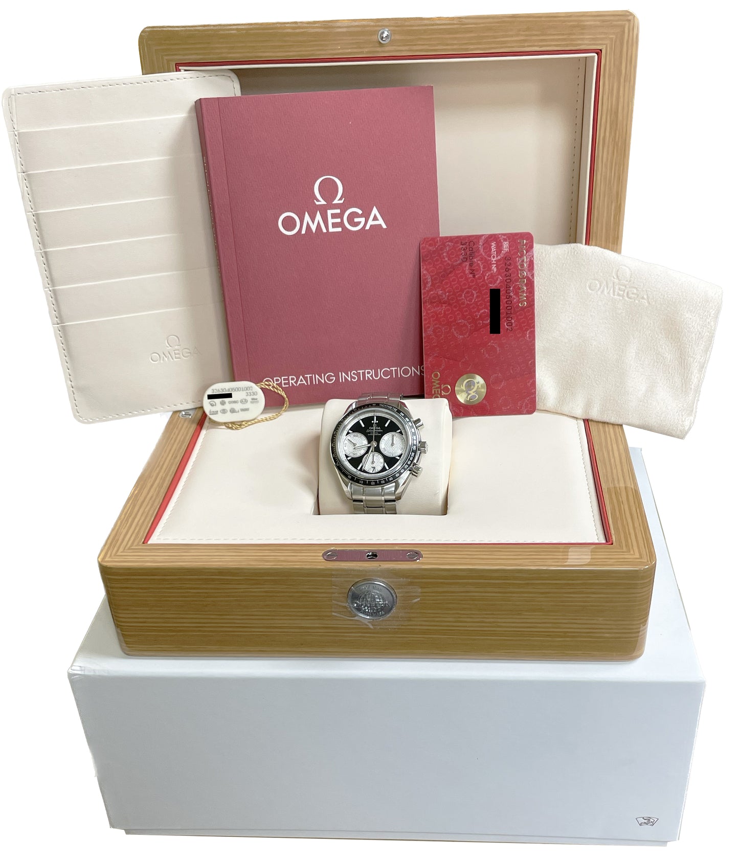 Omega Speedmaster Racing Black Panda 40mm 326.30.40.50.01.002 Steel Watch BOX