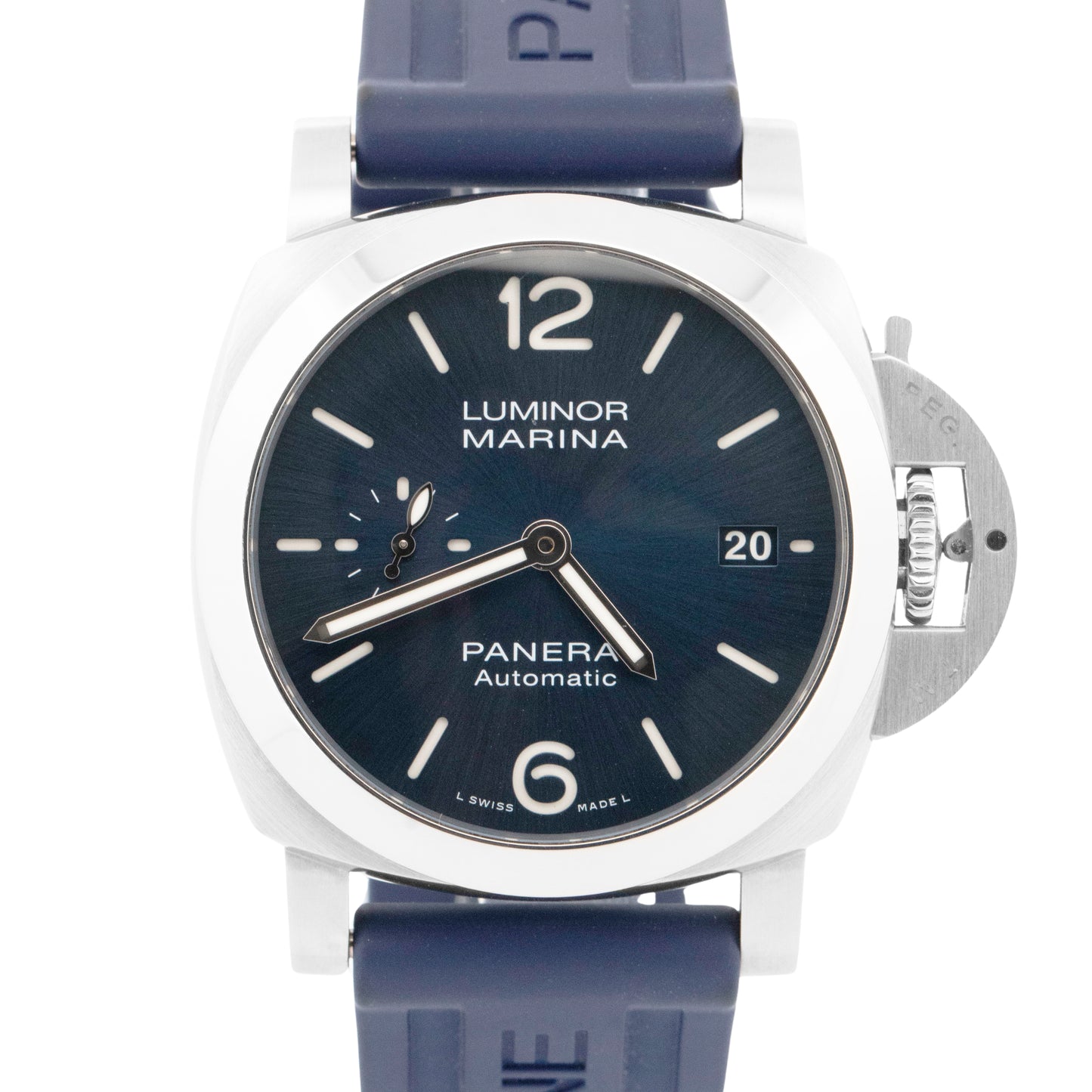 2022 PAPERS Panerai Luminor Marina Quaranta PAM01270 BLUE 40mm Date PAM 1270 BOX