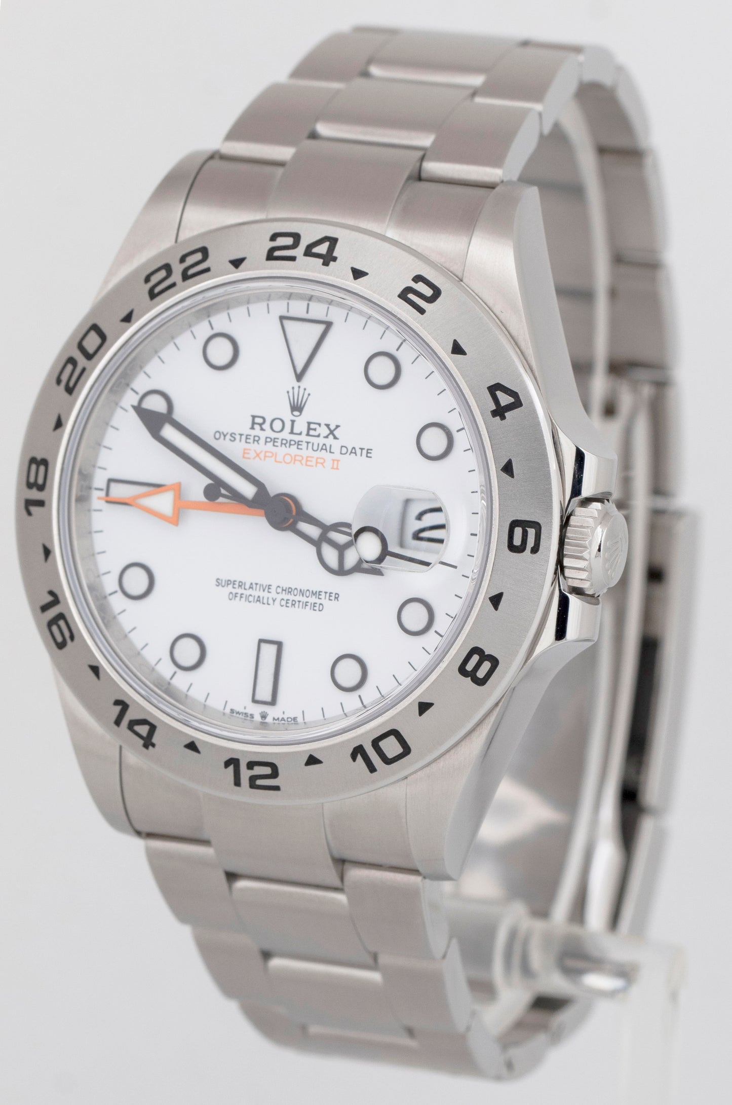 MINT PAPERS Rolex Explorer II 42mm Polar White Stainless Watch GMT 226570 BOX