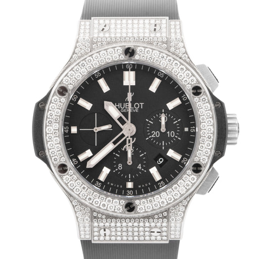 PAPERS Hublot Big Bang Chronograph FACTORY DIAMONDS 44mm 301.SX.1170.RX.1704 BOX