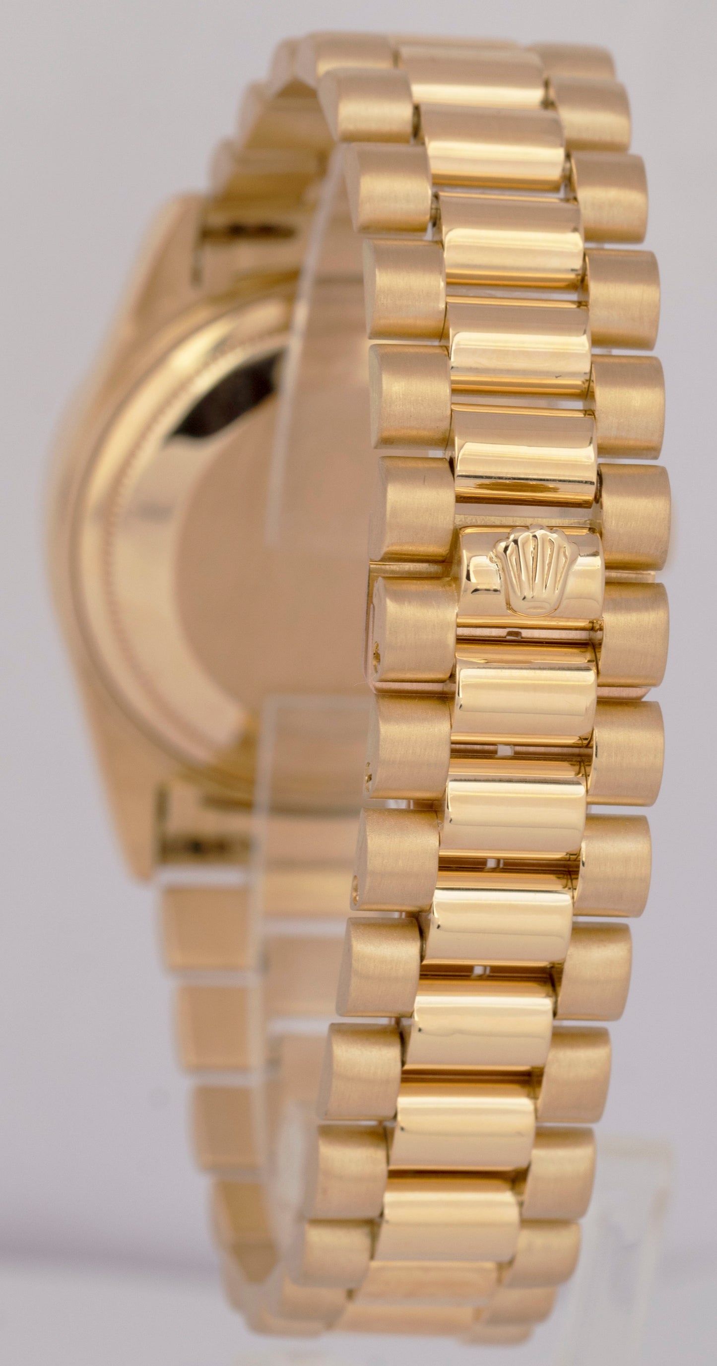 Rolex Day-Date President 36mm DIAMOND Fluted Solid 18K Yellow Gold Watch 18038