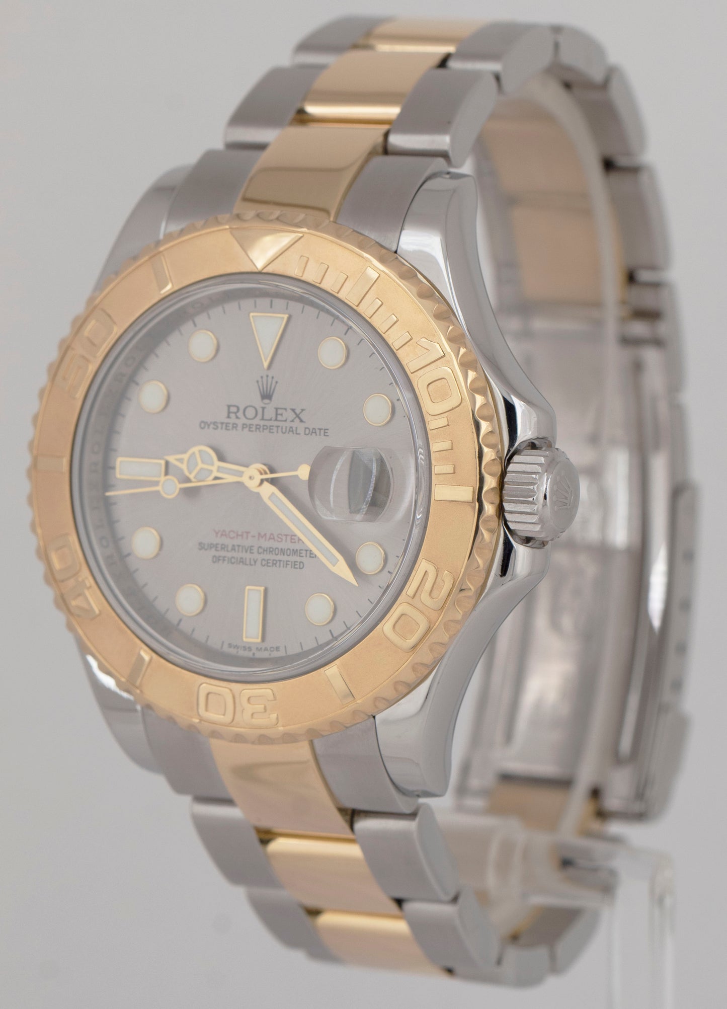 MINT PAPERS Rolex Yacht-Master 40 Slate Two-Tone 18K Yellow Gold Steel 16623 BOX