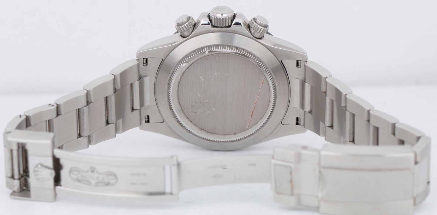 MINT PAPERS Rolex Daytona Cosmograph 40mm Stainless PANDA Watch 116500 LN BOX