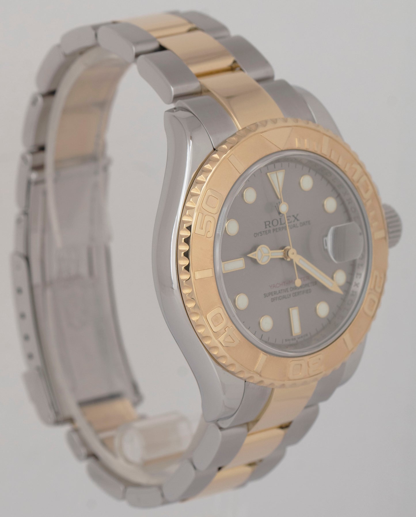 MINT PAPERS Rolex Yacht-Master 40 Slate Two-Tone 18K Yellow Gold Steel 16623 BOX