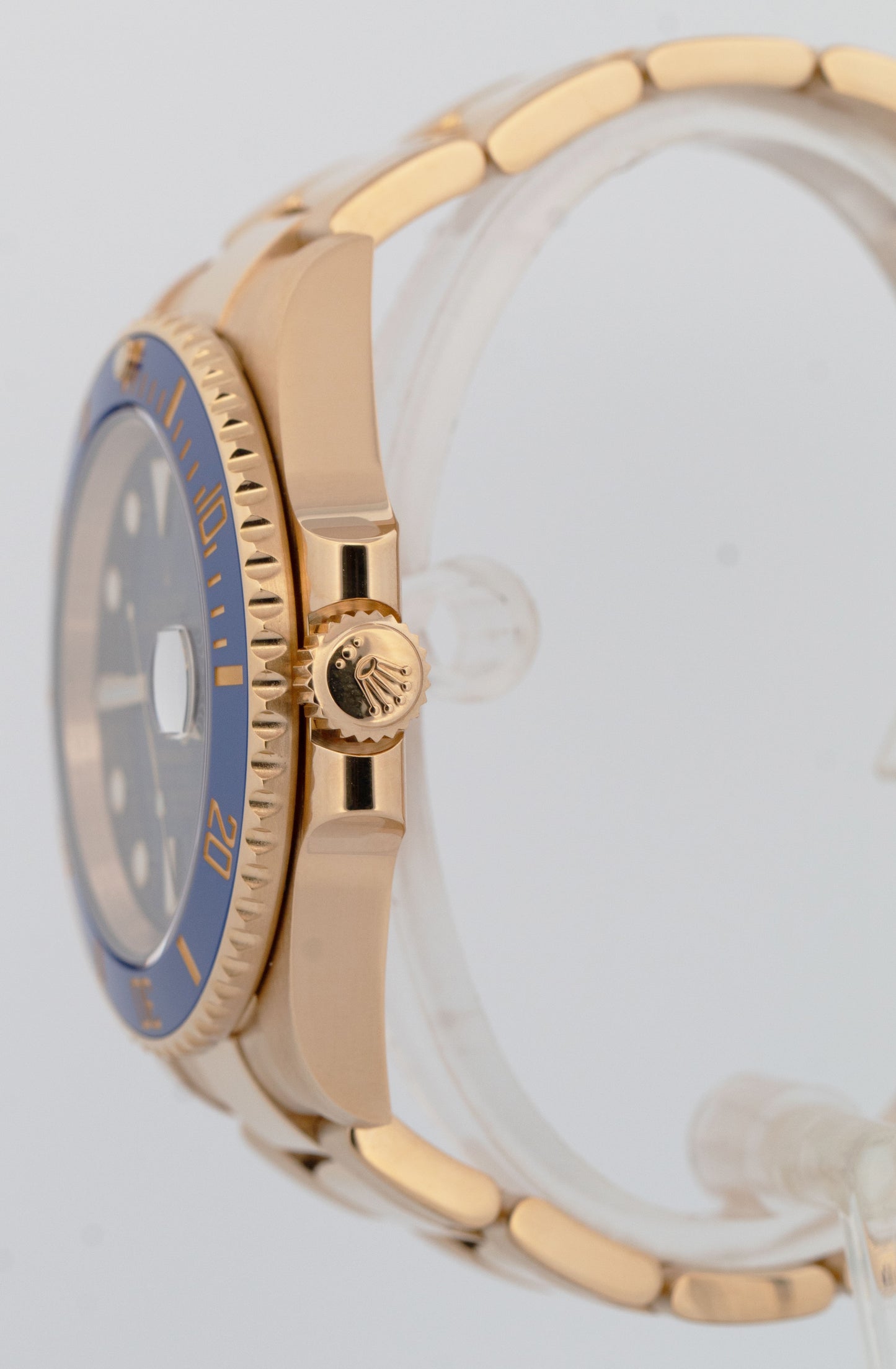 PAPERS Rolex Submariner Date 40mm Ceramic BLUE 18K Yellow 116618 LB Watch BOX