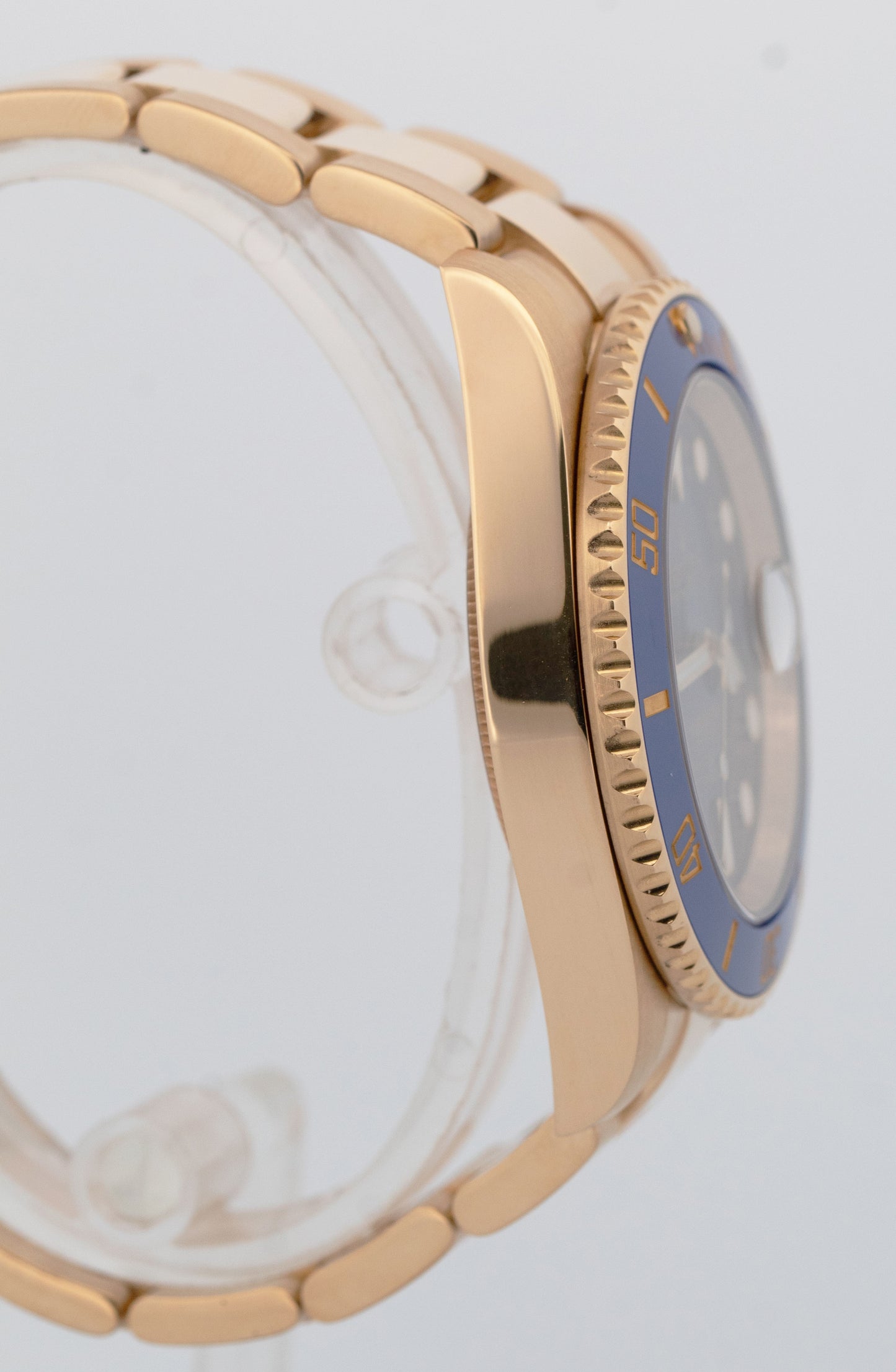 PAPERS Rolex Submariner Date 40mm Ceramic BLUE 18K Yellow 116618 LB Watch BOX