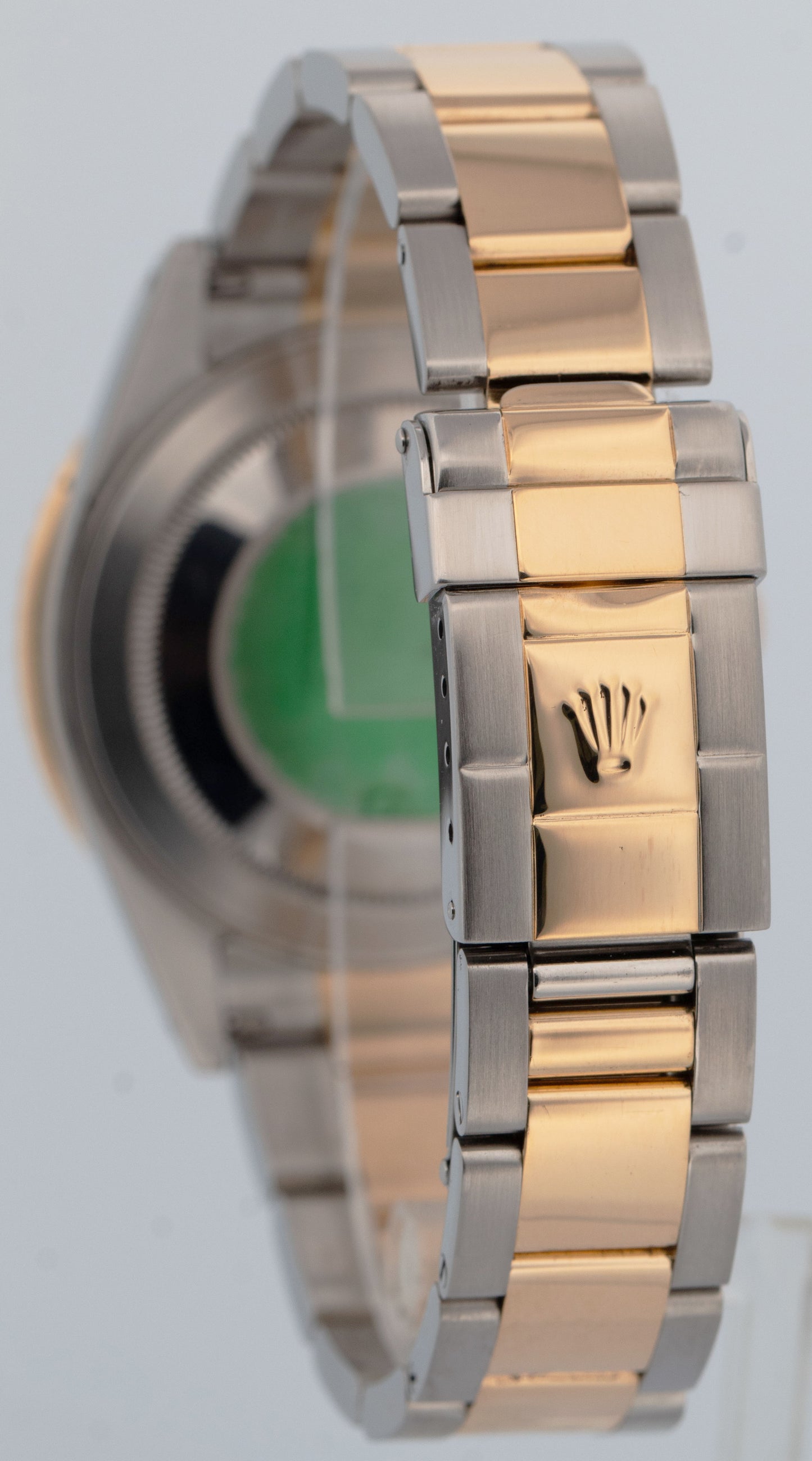 PAPERS Rolex GMT-Master II Black 18K Gold Two Tone Oyster 40mm 16713 Watch BOX
