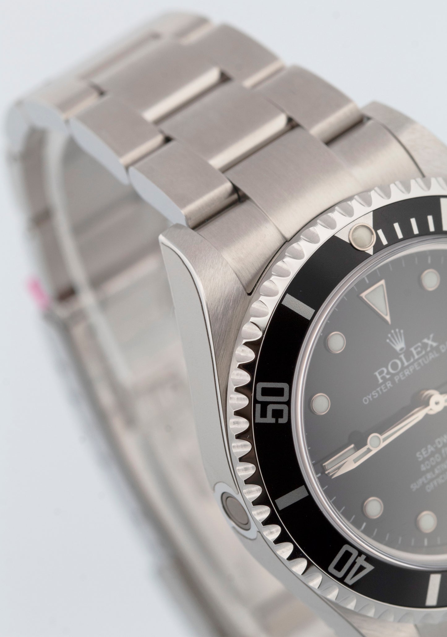 NEW STICKERED PAPERS Rolex Sea-Dweller 16600 40mm Black Steel NOS Date Watch BOX