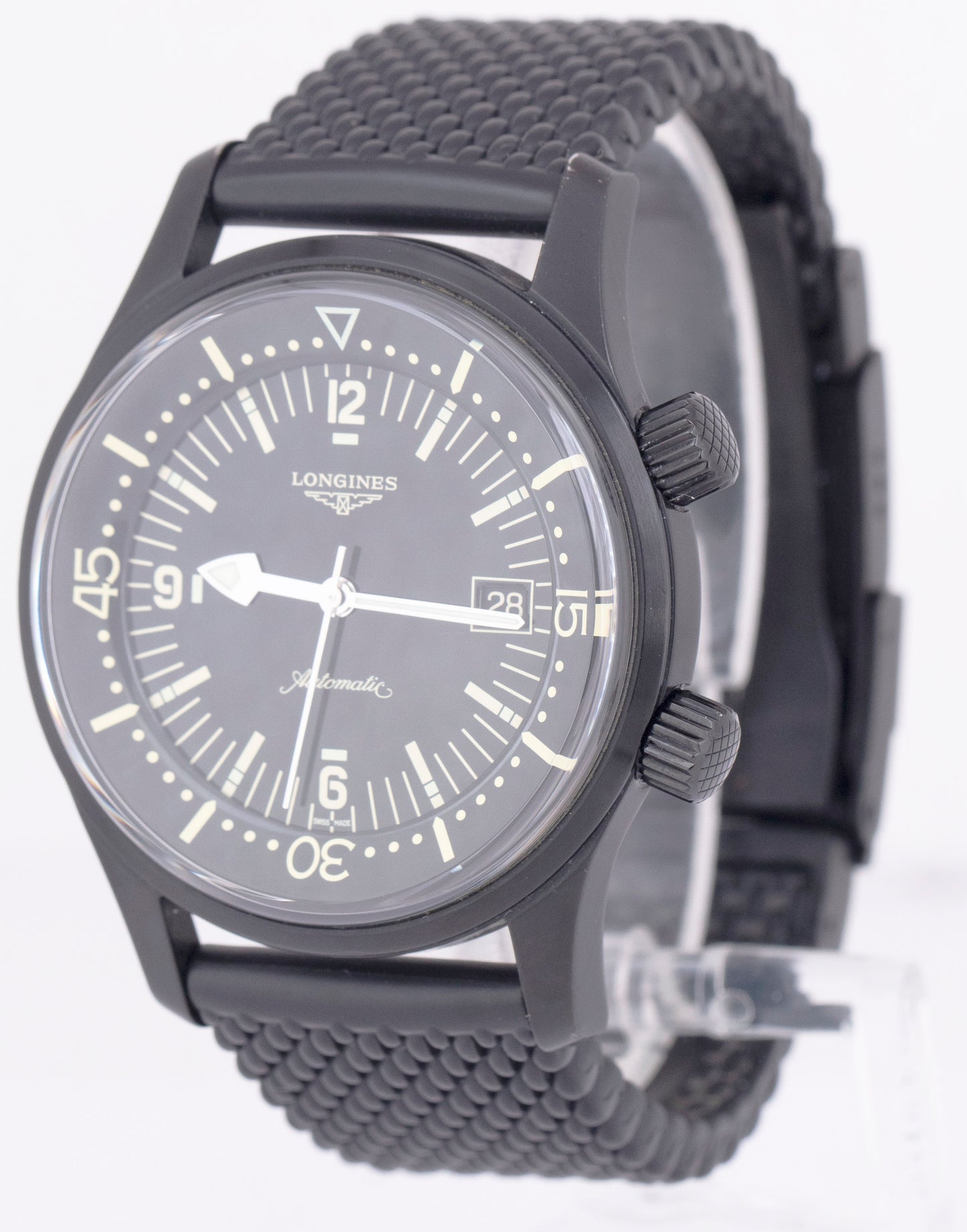 PAPERS Longines Legend Diver Automatic Black PVD 42mm L3.774.2.50.9 Watch BOX