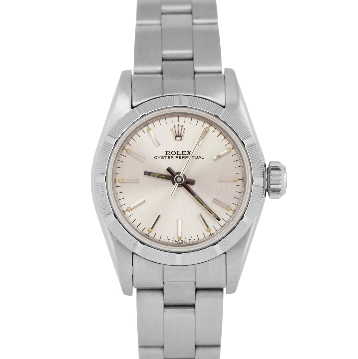 MINT PAPERS Rolex Oyster Perpetual 67230 24mm Stainless Silver Oyster Watch BOX