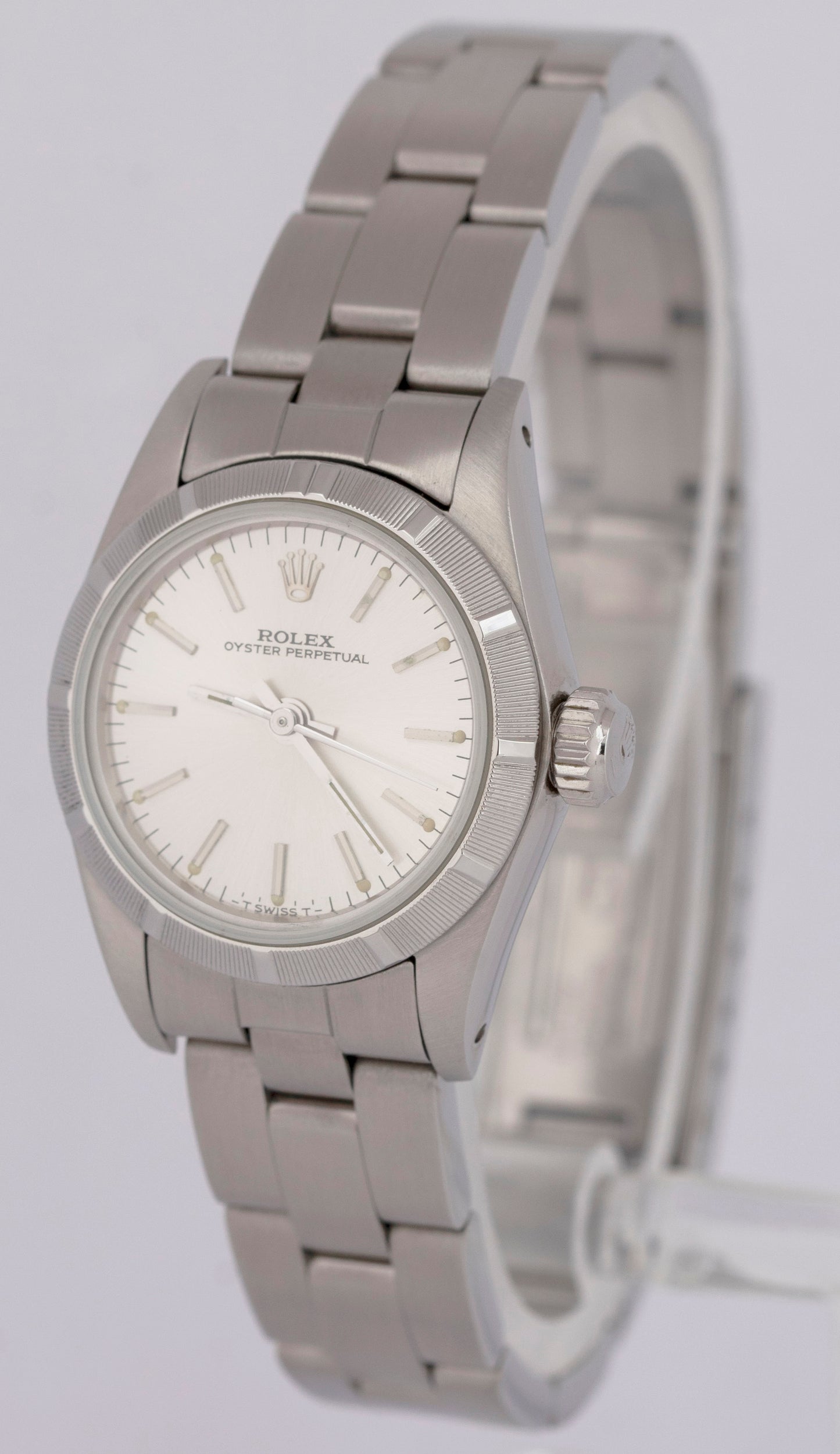 MINT PAPERS Rolex Oyster Perpetual 67230 24mm Stainless Silver Oyster Watch BOX