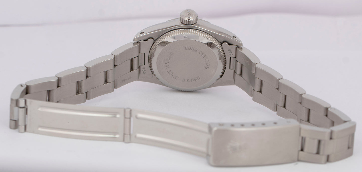 MINT PAPERS Rolex Oyster Perpetual 67230 24mm Stainless Silver Oyster Watch BOX