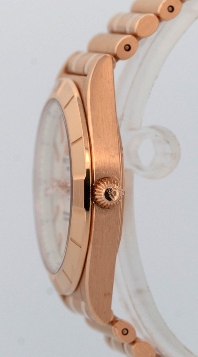 PAPERS Breitling Chronomat 32mm 18K Rose Gold R77310 White Quartz Date Watch BOX