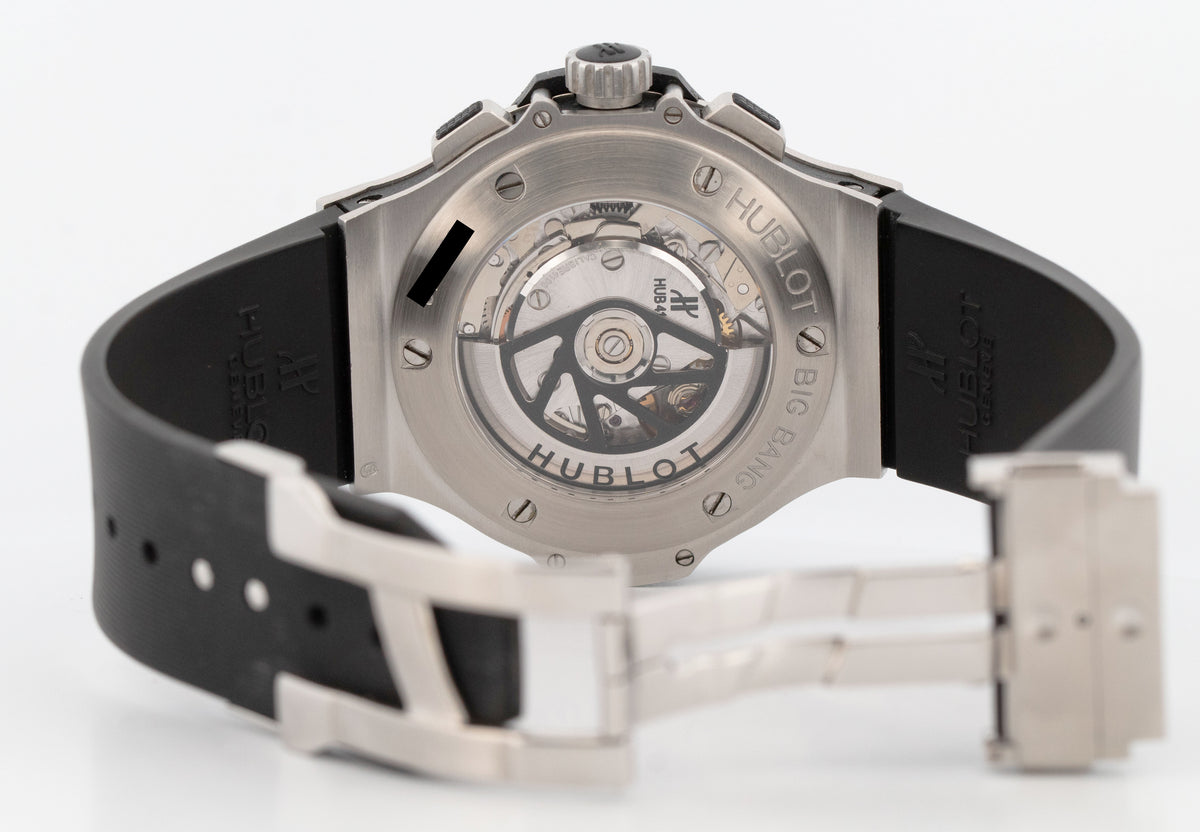 Hublot Big Bang Original Black Carbon Steel 44mm Rubber 301.SM.1770.RX Watch BOX