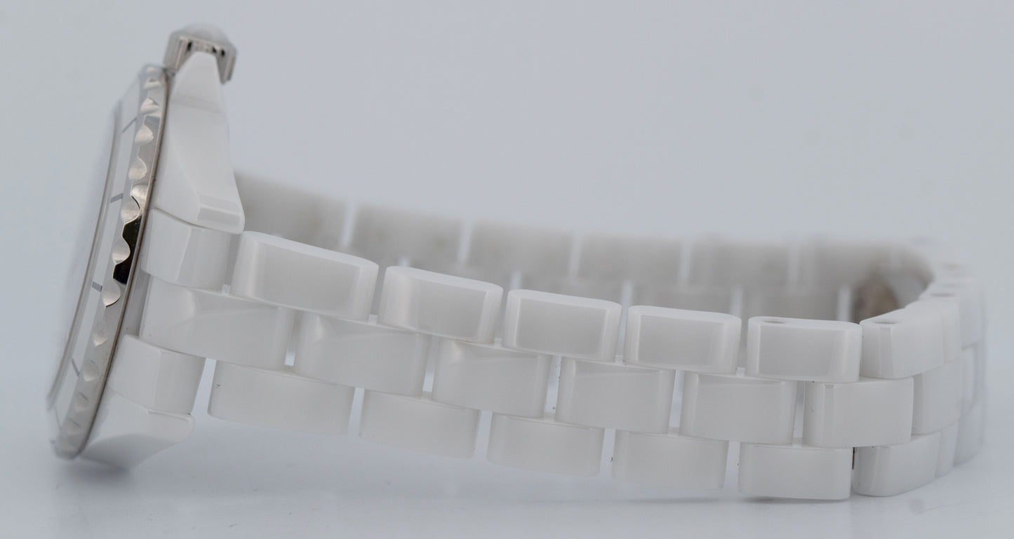 NEW UNWORN PAPERS Chanel J12 White Ceramic H3705 29mm Quartz Limited Watch BOX