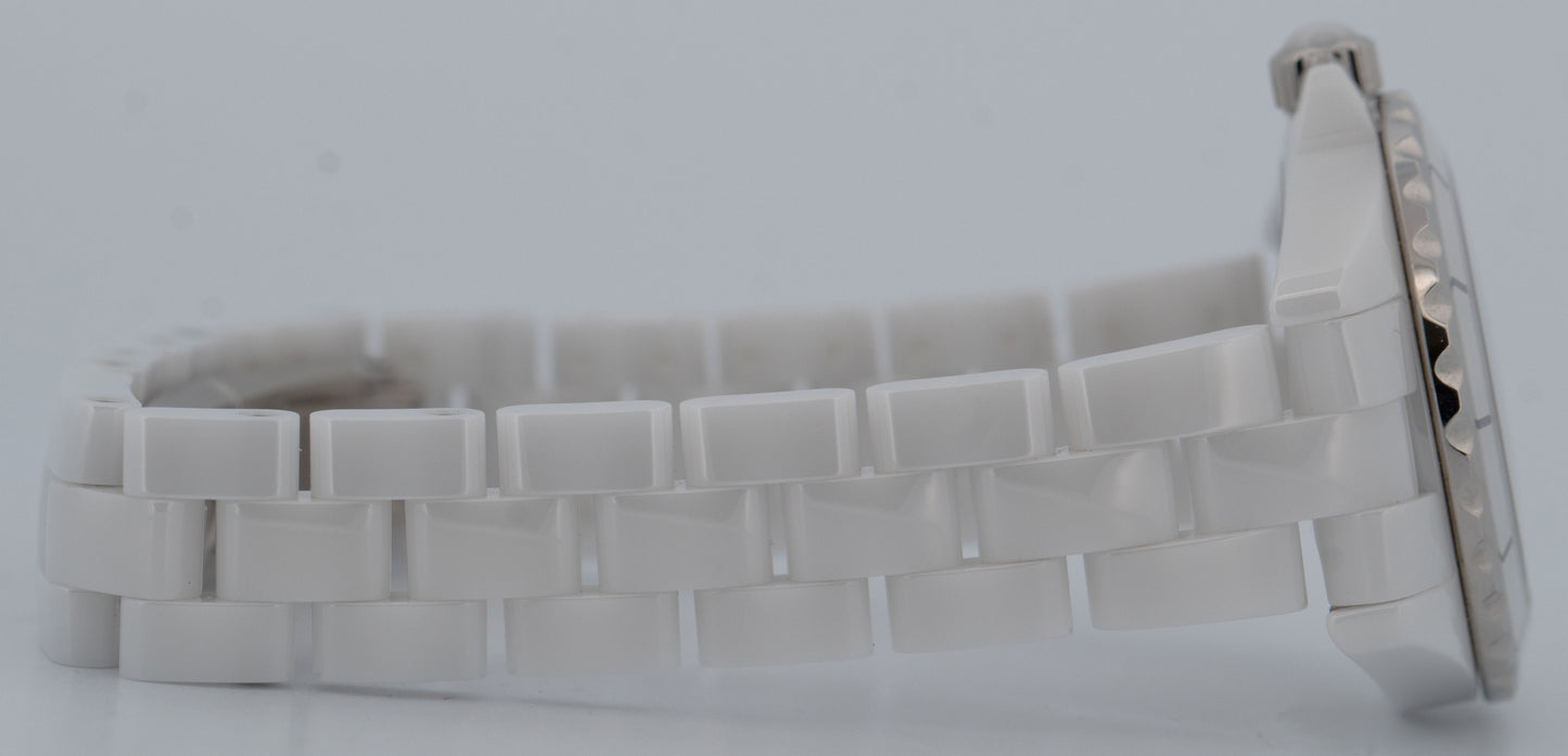 NEW UNWORN PAPERS Chanel J12 White Ceramic H3705 29mm Quartz Limited Watch BOX