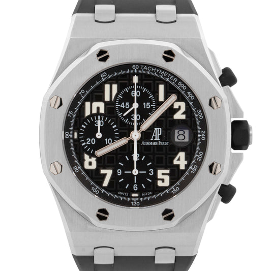 UNPOLISHED Audemars Piguet Royal Oak Offshore BLACK THEMES 42mm 26020ST Watch