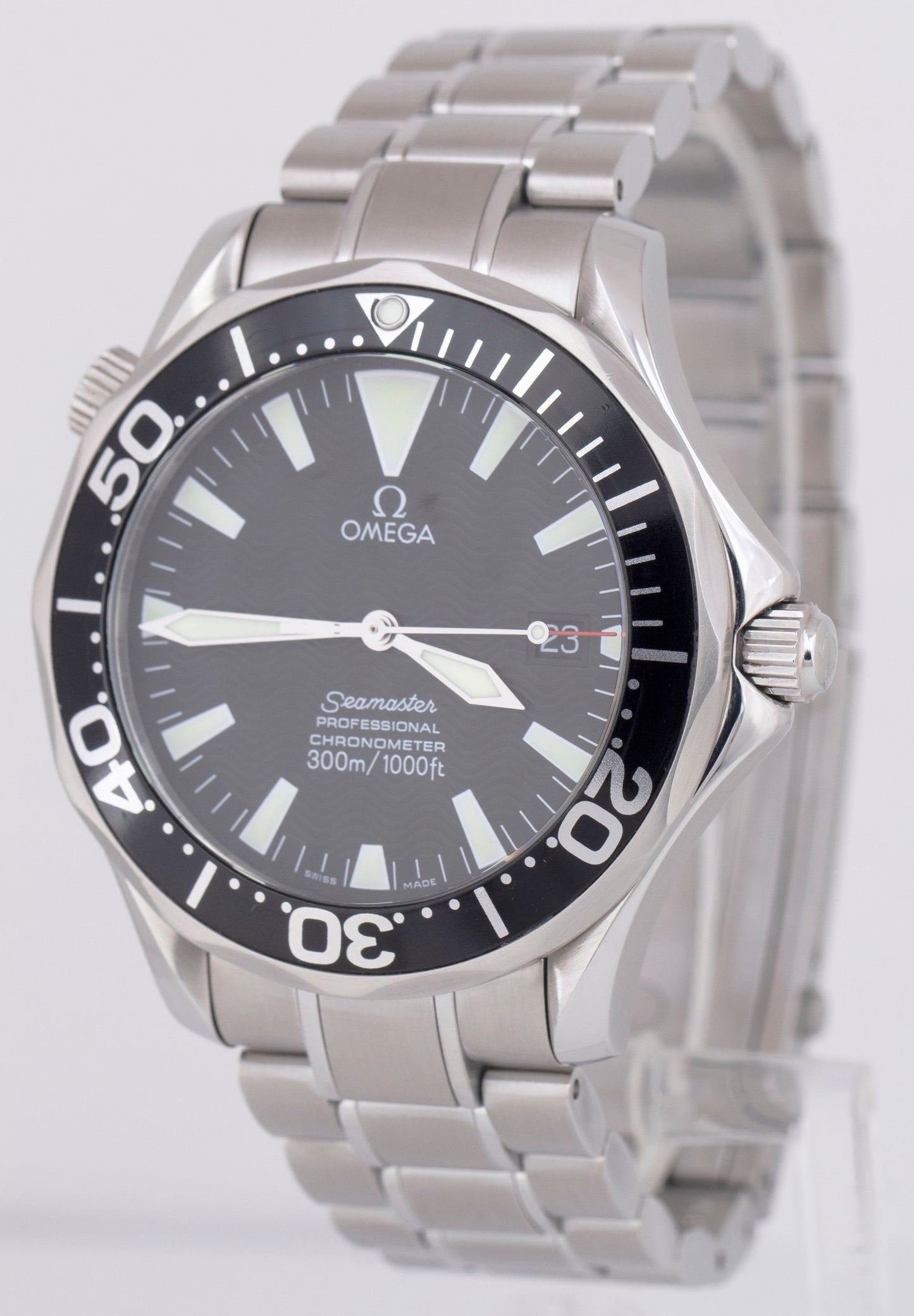 MINT Omega Seamaster 41mm Black Wave 2254.50.00 Automatic Peter Blake Watch BOX