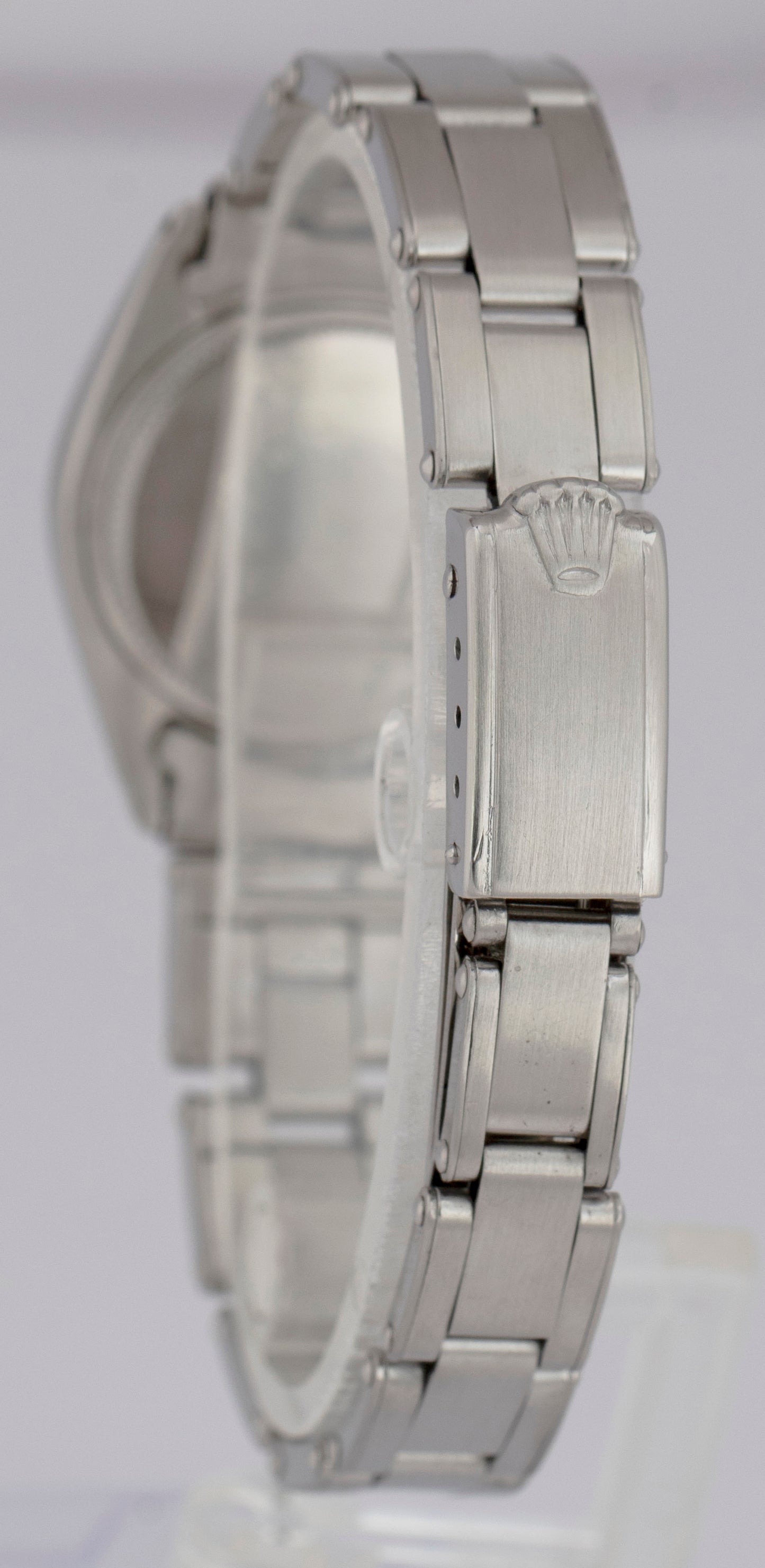 1965 PAPERS Ladies Rolex Oysterdate Precision 24mm Manual 6410 Steel Watch BOX
