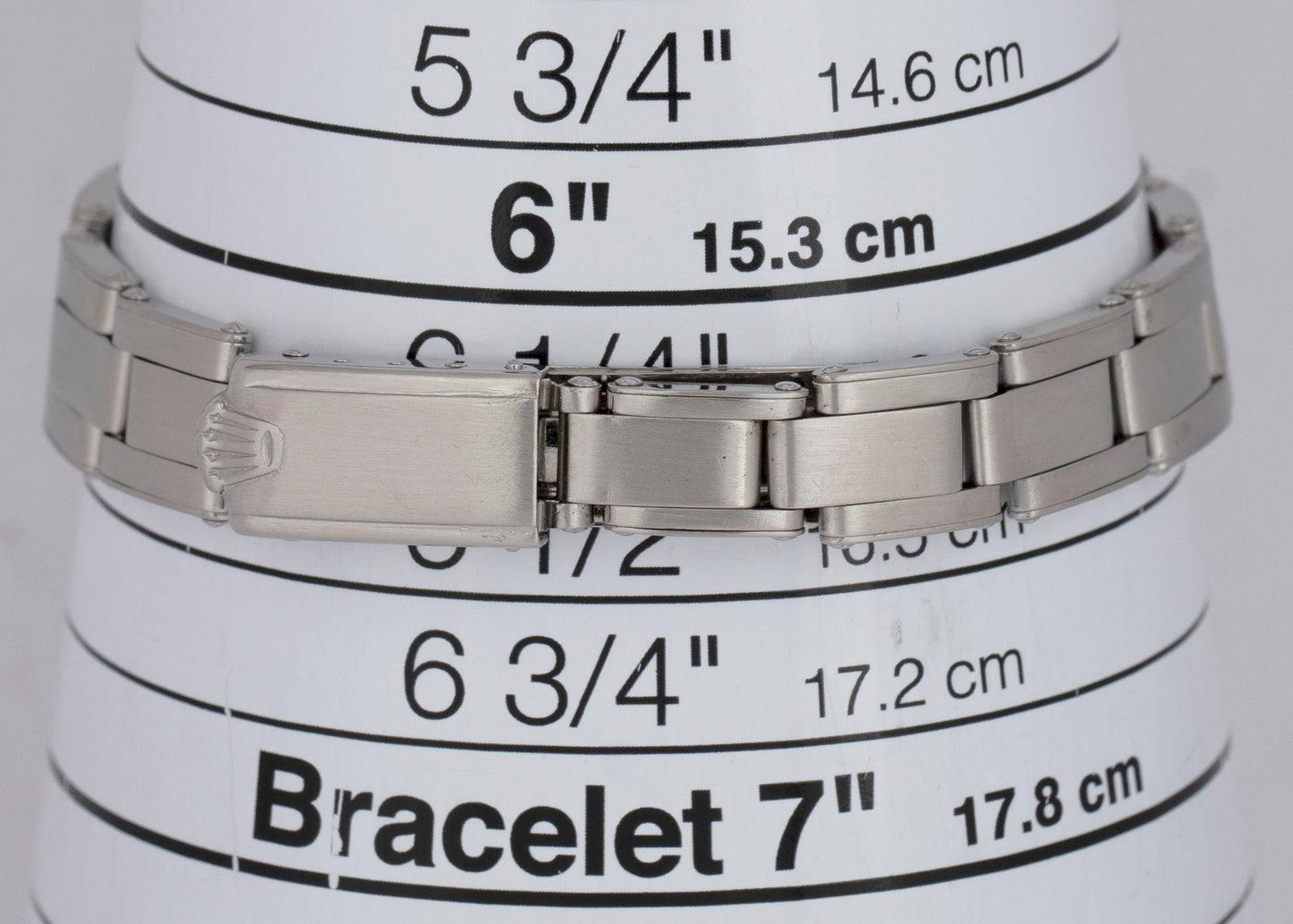 1965 PAPERS Ladies Rolex Oysterdate Precision 24mm Manual 6410 Steel Watch BOX