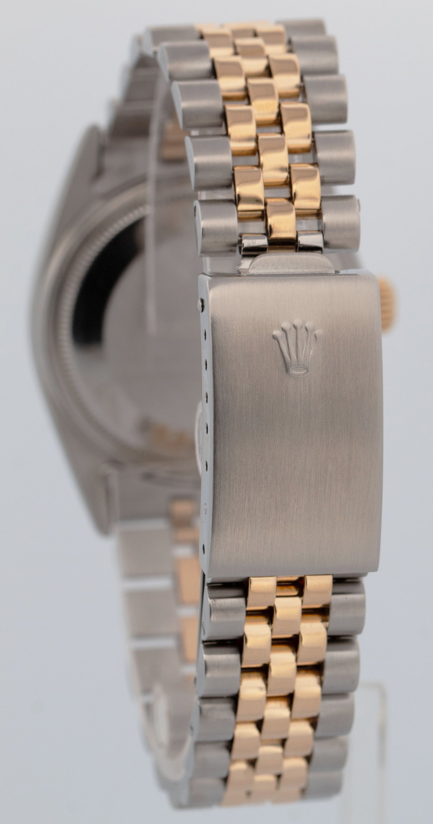 Rolex DateJust 36mm RED 18K Two-Tone Yellow Gold Stainless JUBILEE Watch 16013