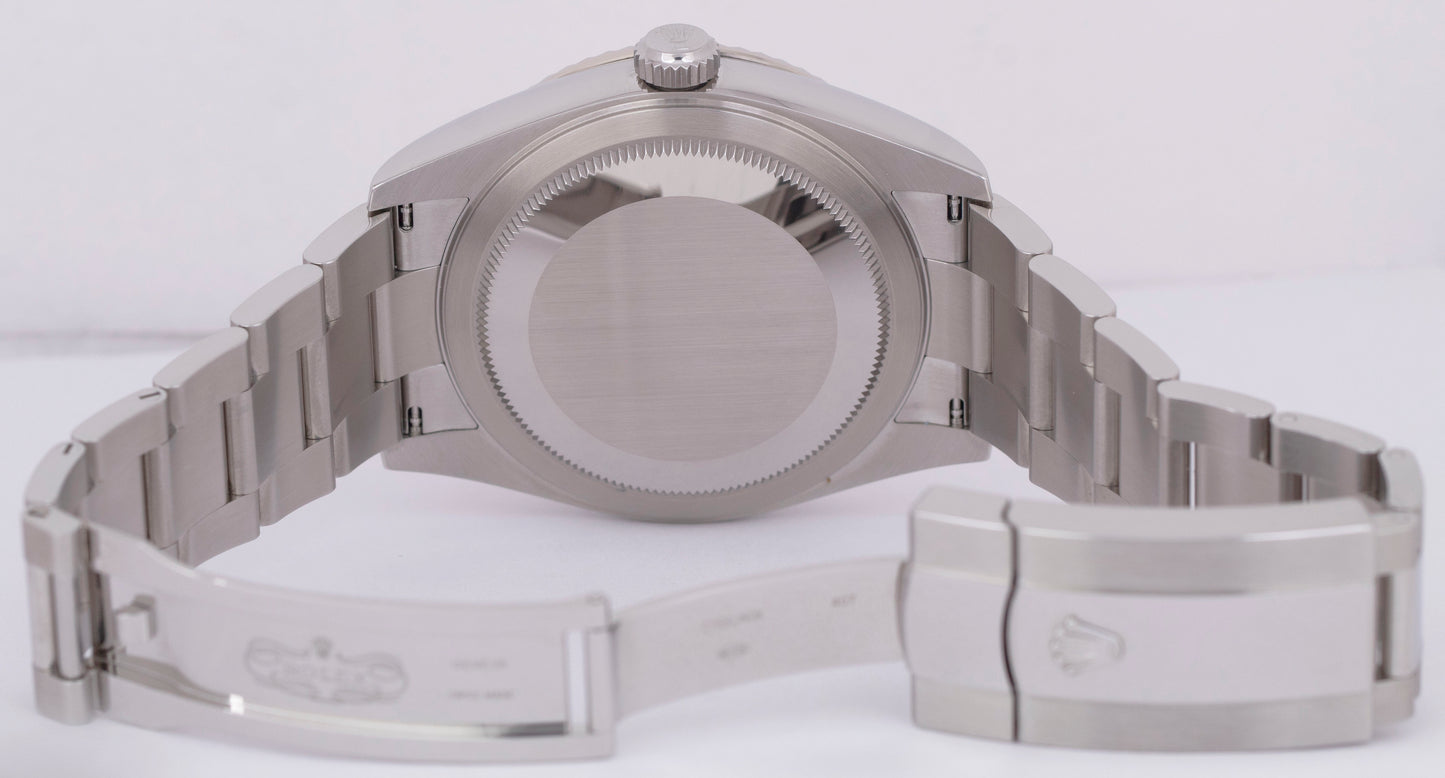 UNWORN JULY 2024 PAPERS Rolex Sky-Dweller White 42mm Oyster 18K Watch 336934 BOX