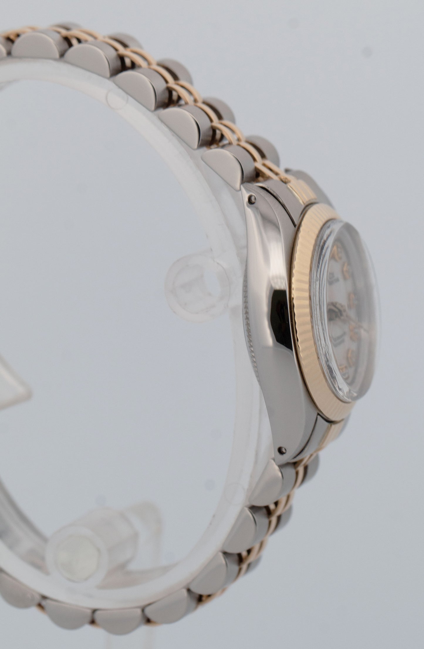 Rolex Oyster Perpetual 24mm Mother of Pearl DIAMOND 18K Gold 6719 Jubilee Watch