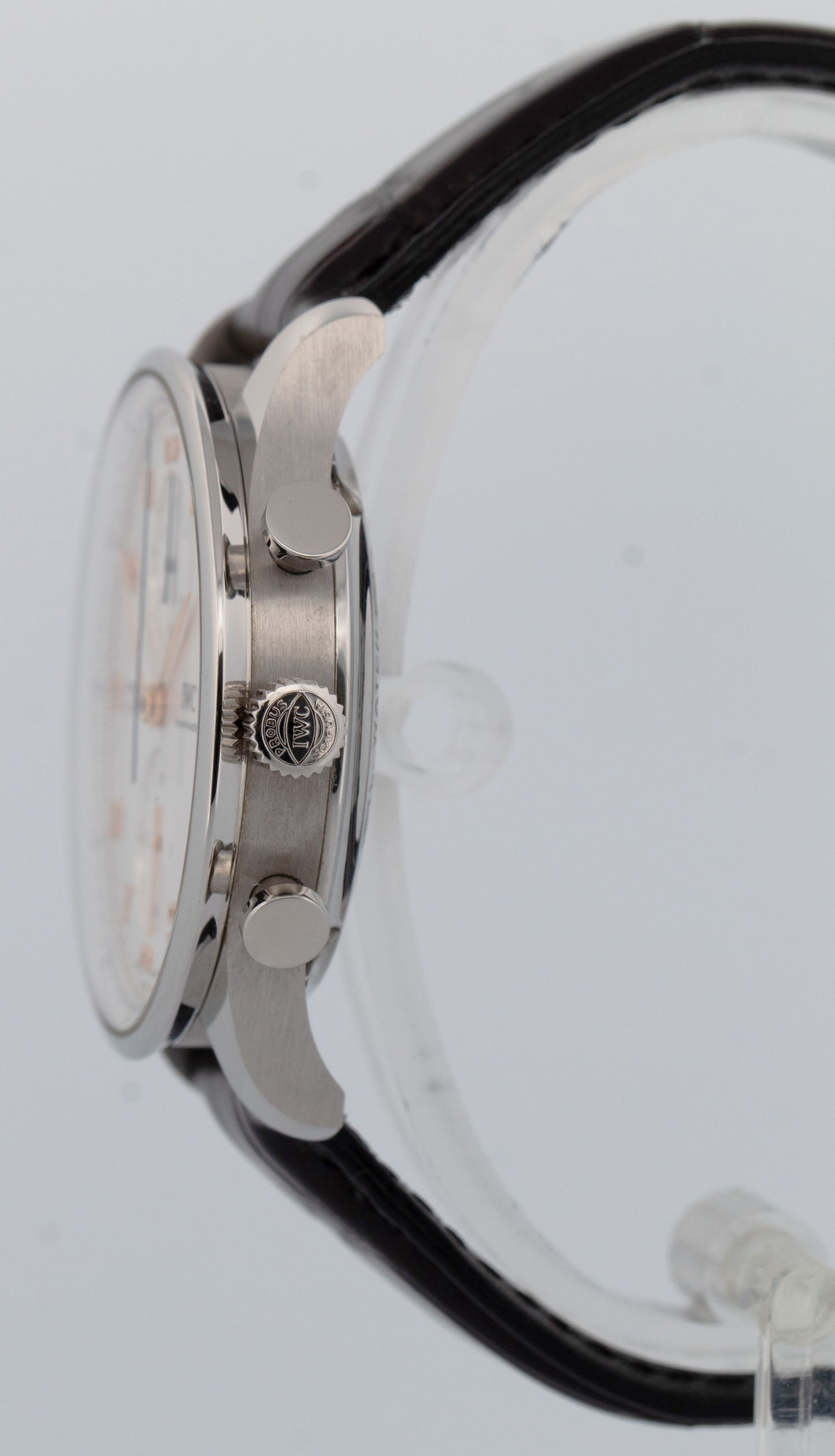 2024 PAPERS IWC Portugieser Chronograph Silver 41mm IW371604 Steel Watch BOX