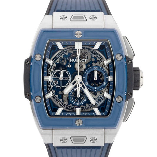 Hublot Spirit of Big Bang Titanium Blue Ceramic 42 Skeleton 642.NL.7170.RX Watch