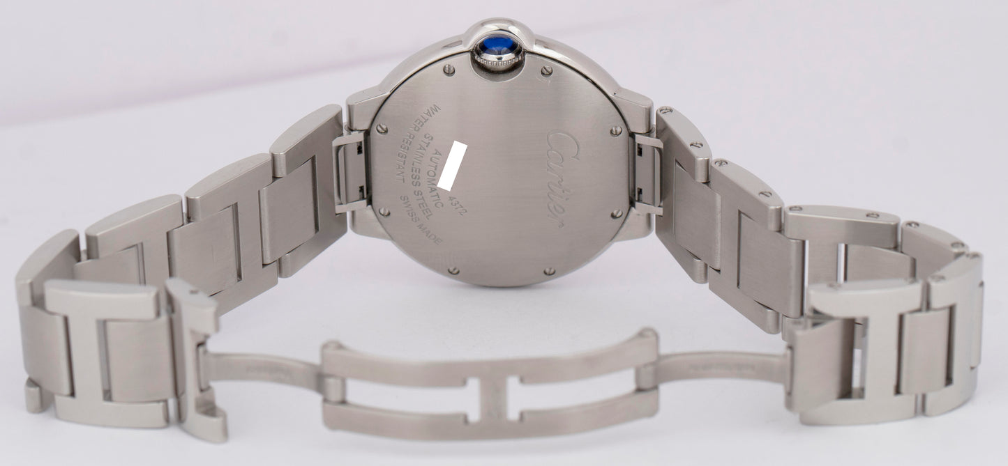 MINT PAPERS Cartier Ballon Bleu FACTORY DIAMOND W4BB0024 36mm 4372 Watch BOX