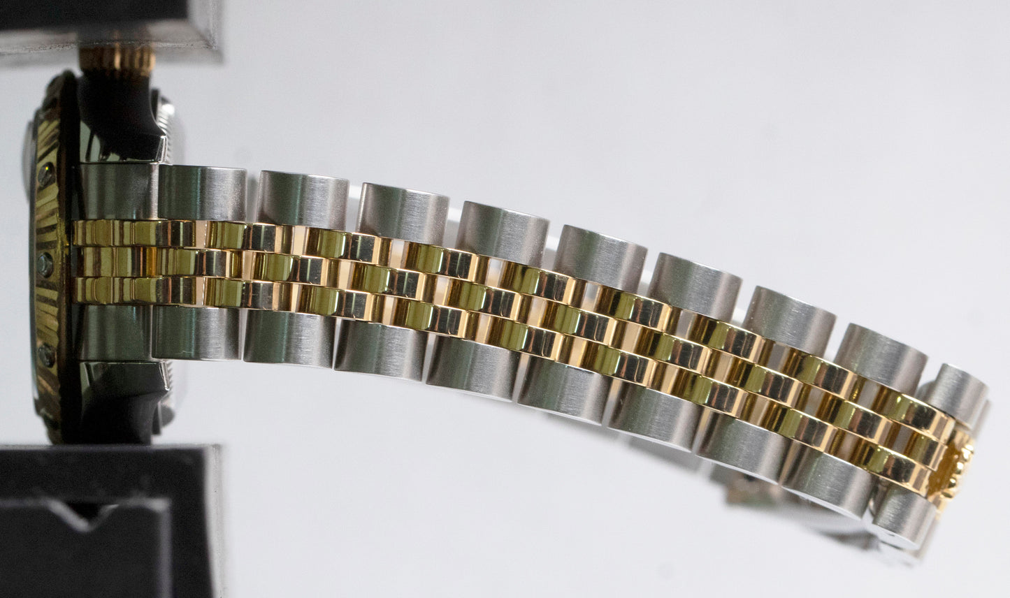 PAPERS Rolex DateJust 26mm FACTORY DIAMOND CHAMPAGNE MOP 179313 Gold JUBILEE BOX