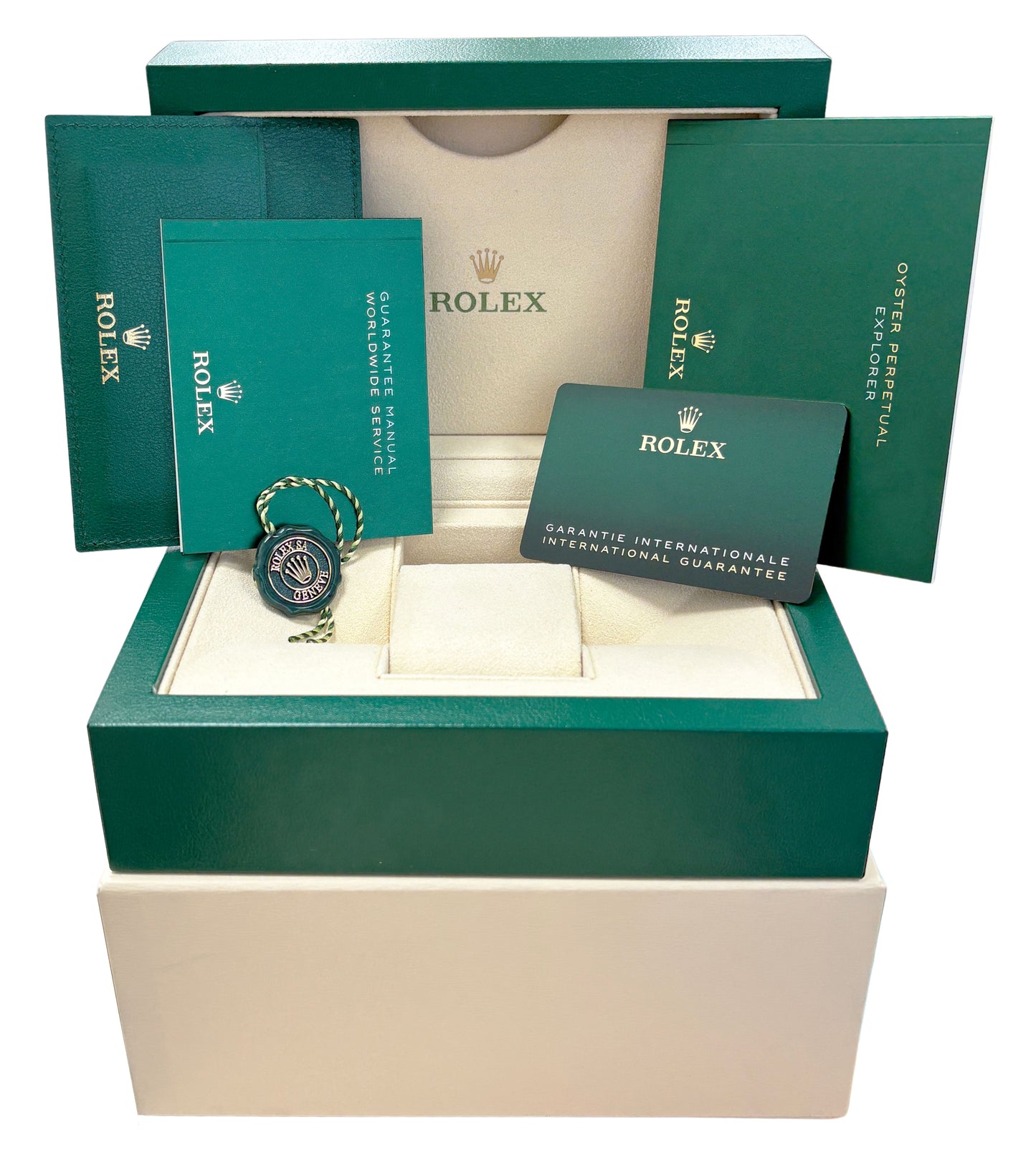 2023 PAPERS Rolex Explorer II 42mm BLACK Stainless Steel GMT 226570 Watch BOX
