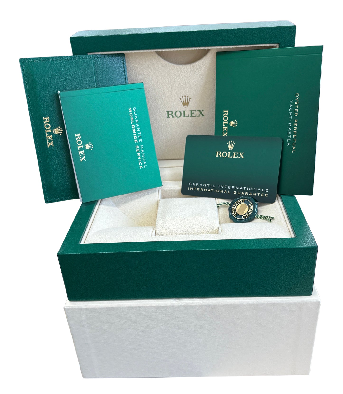 2024 PAPERS Rolex Yacht-Master 40mm Blue Platinum Steel Watch 126622 Watch BOX