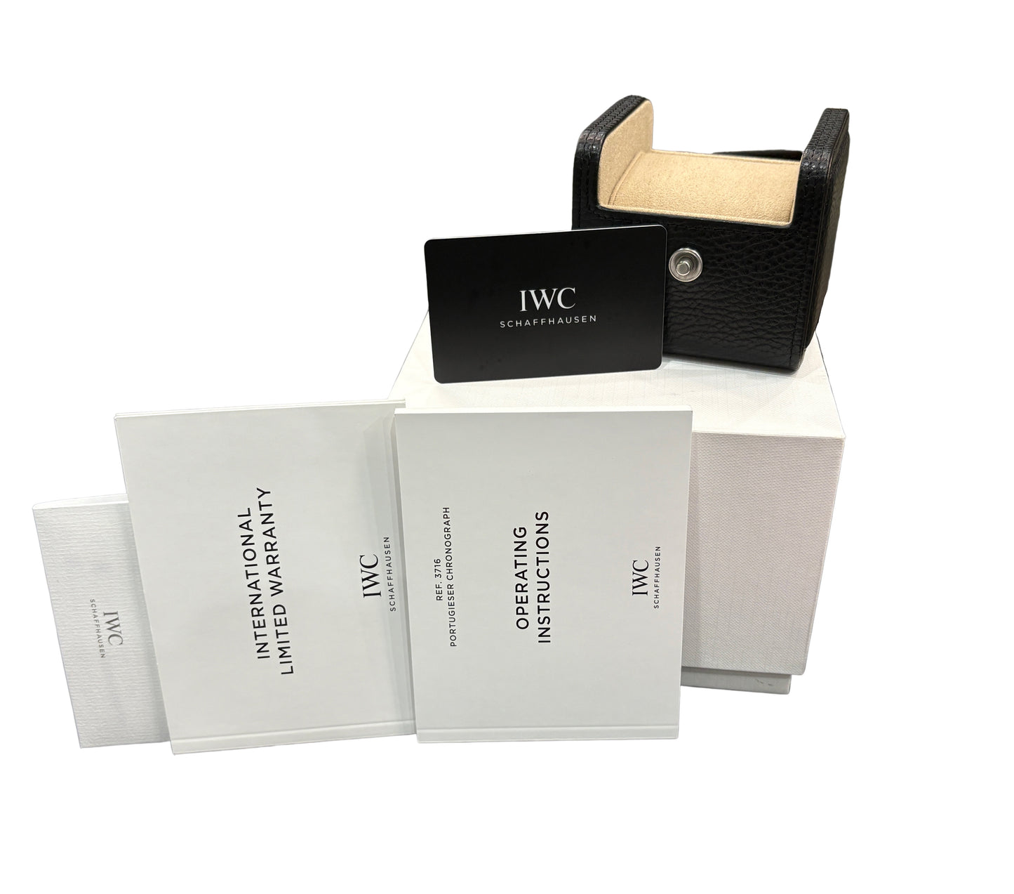 2024 PAPERS IWC Portugieser Chronograph Silver 41mm IW371604 Steel Watch BOX
