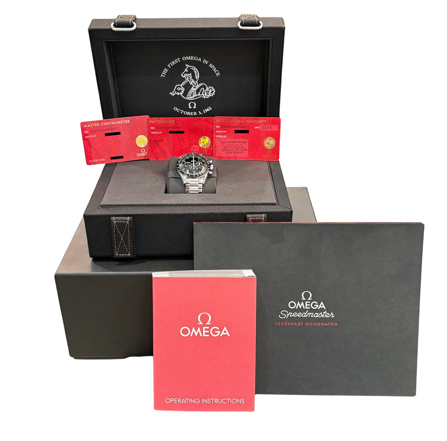 2025 PAPERS Omega Speedmaster First Omega in Space 39.7mm FOIS Steel Watch BOX